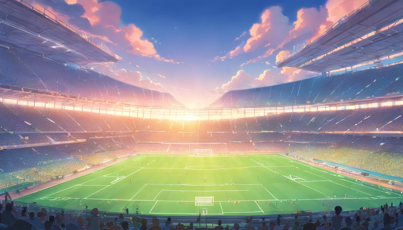 Illustration of football game background