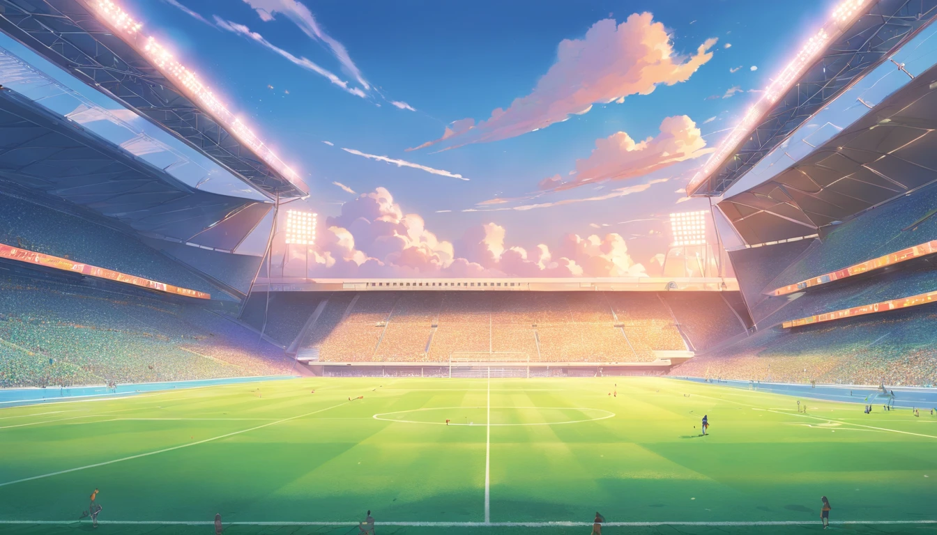 Illustration of football game background