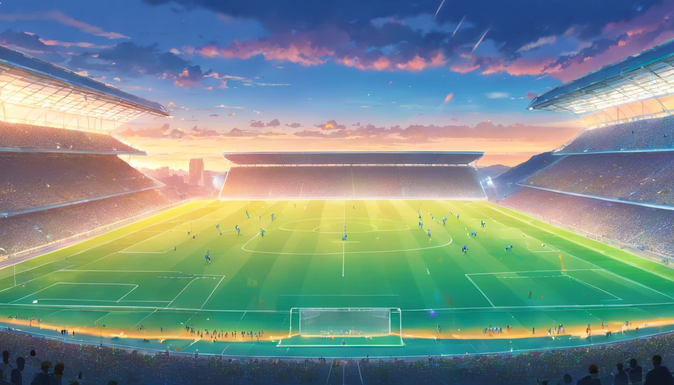 Illustration of football game background