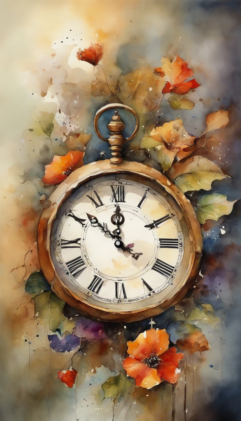 Clock、large quantity、piling up、corrupted、Broken