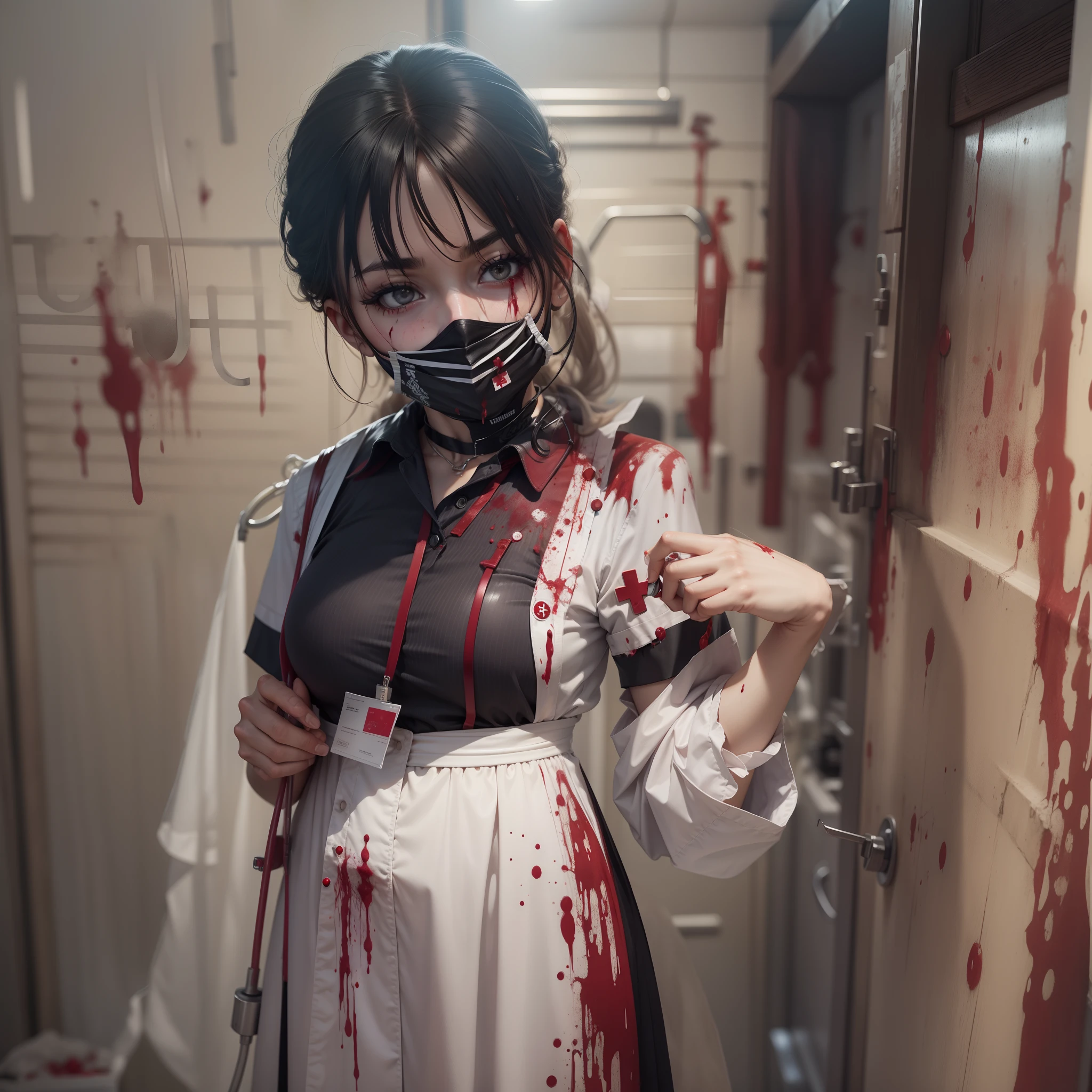 Nurse Costume Full of Blood