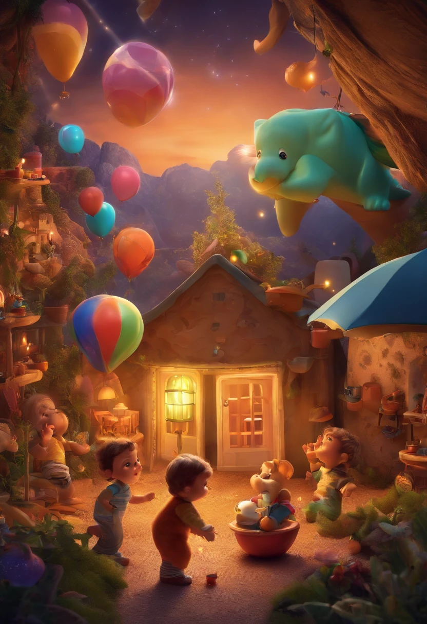 funny,comical,(playful),toy,illustration,highres,vibrant colors,soft lighting