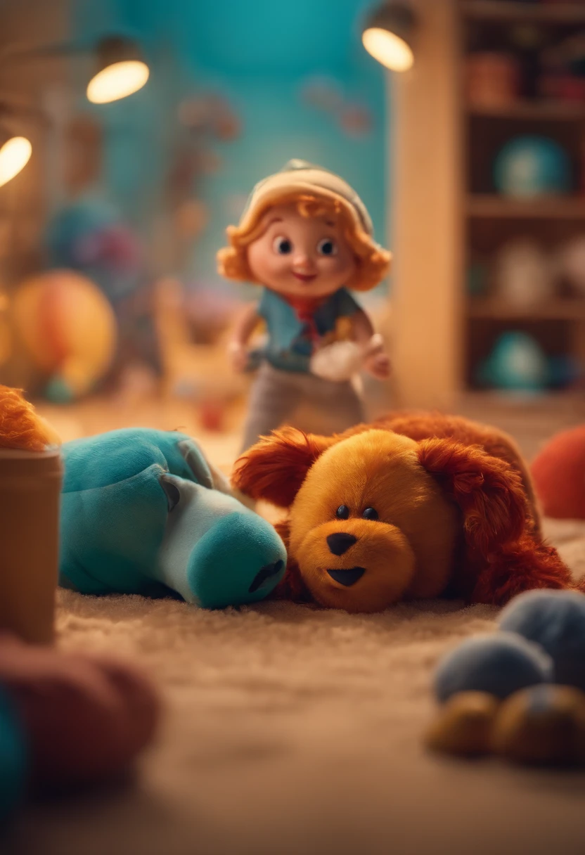 funny,comical,(playful),toy,illustration,highres,vibrant colors,soft lighting
