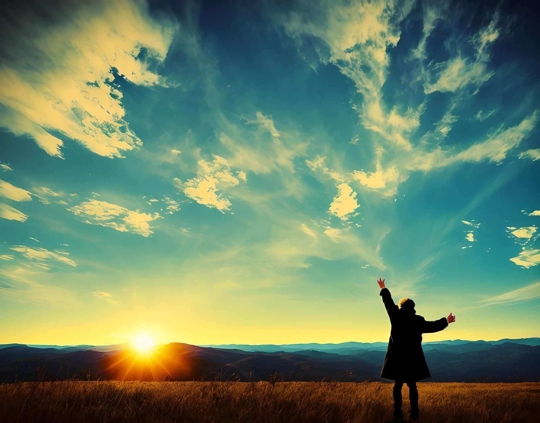 Break through the sky