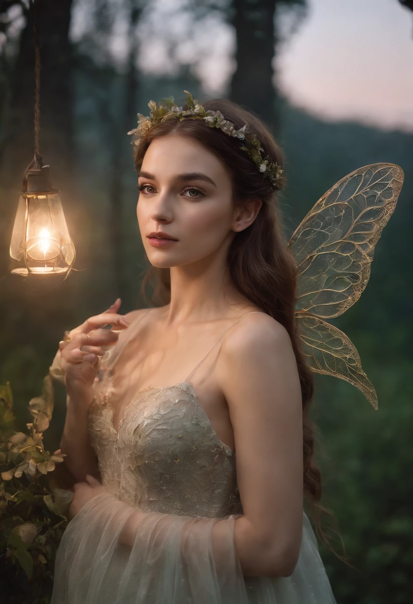 6 year oids dressed as fairies,nighttime,nature,moonlight 8K, detailed matte painting, deep color, fantastical, intricate detail, splash screen, complementary colors, fantasy concept art, 8k resolution trending on Artstation Unreal Engine 5,upper body