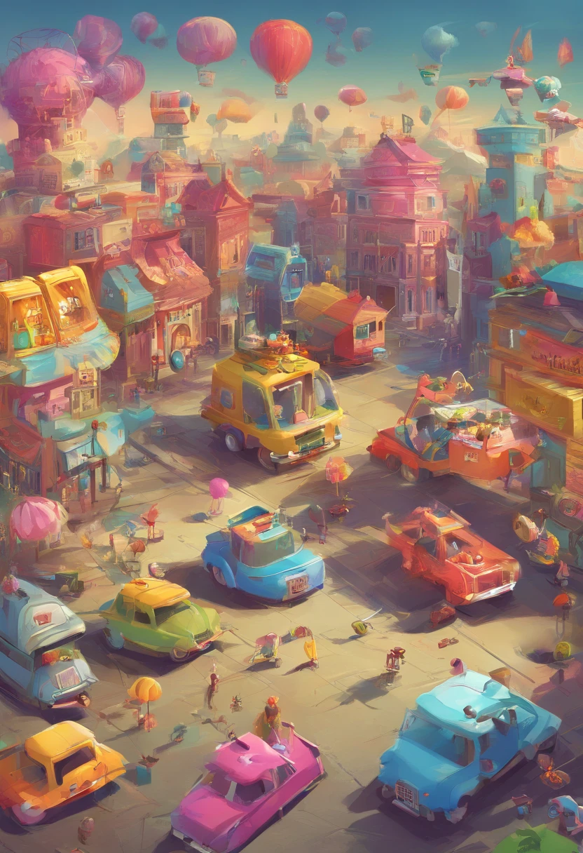 funny,comical,(playful),toy,illustration,highres,vibrant colors,soft lighting