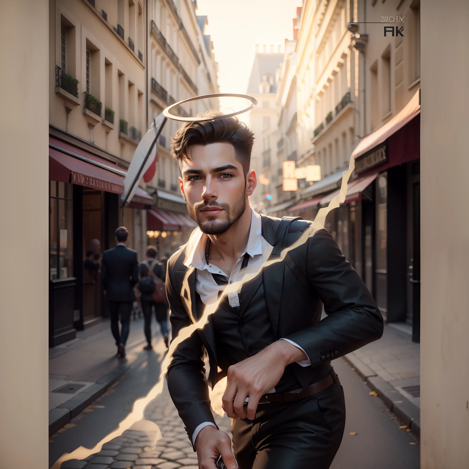 Walk in paris handsome boy photography 4k hdr