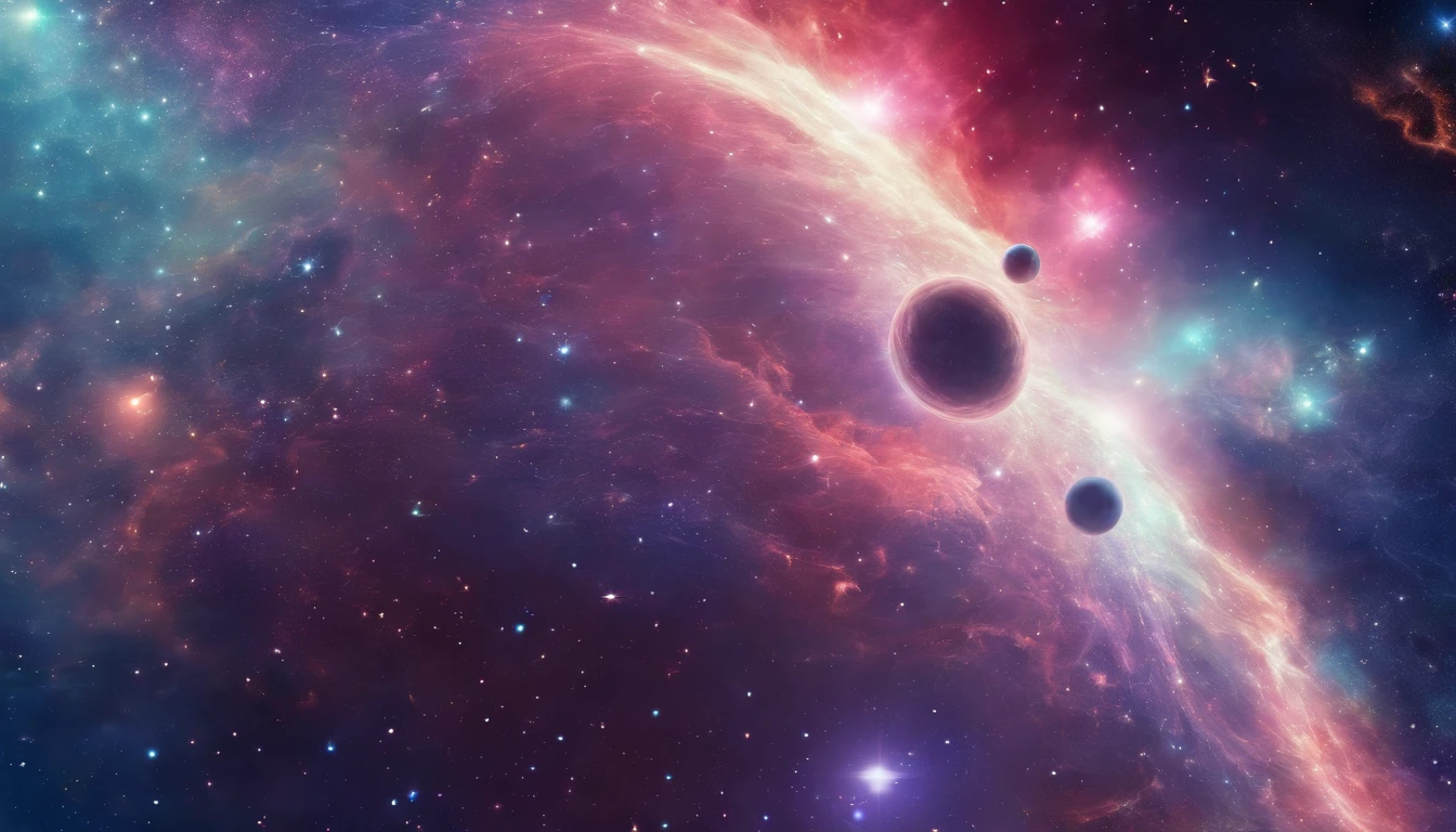 Beautiful Outer Space Map, Astronomers dream utopia, Celestial Universe guide, Digital render, 4k quality render