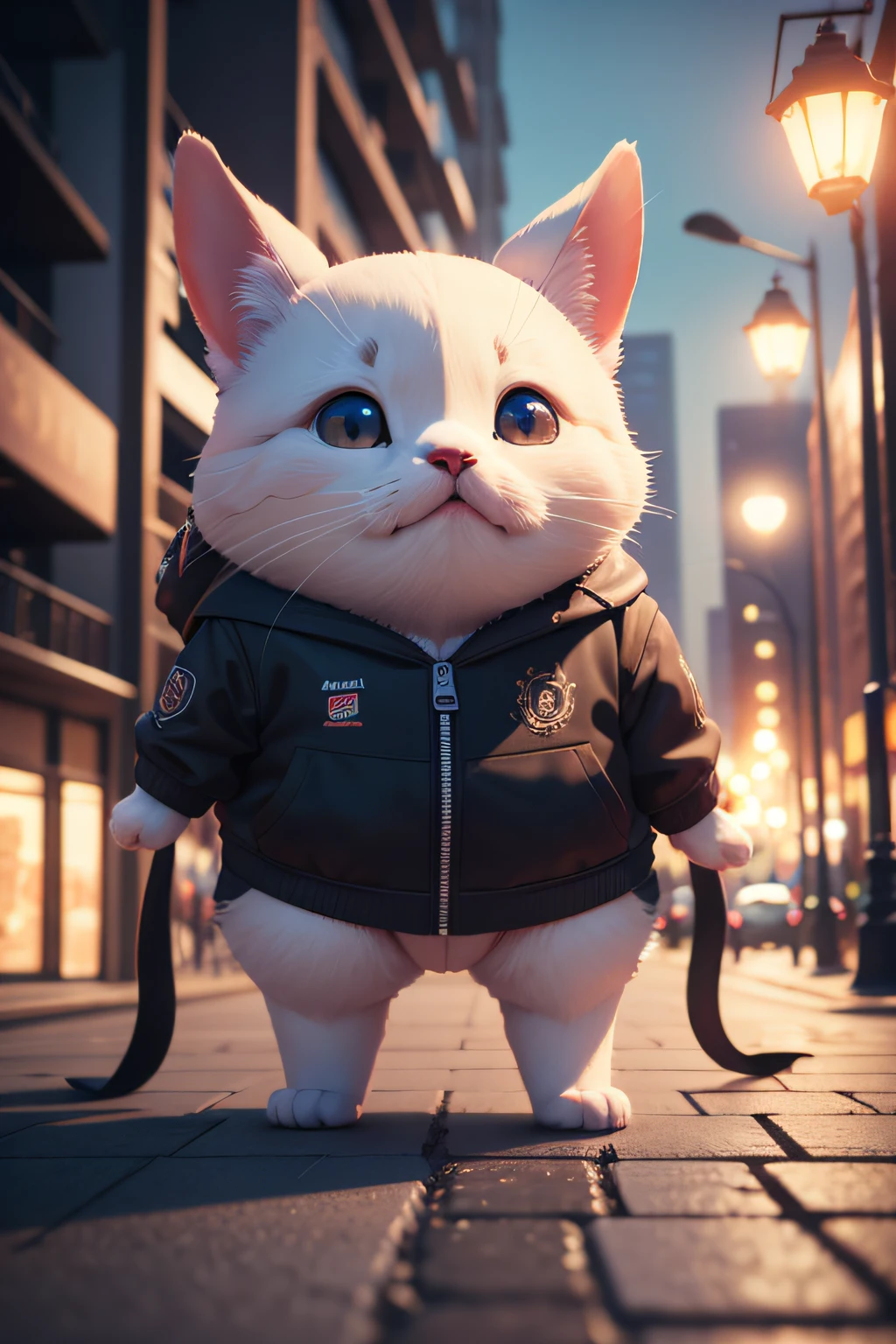 Cute, Park, Street, dian, 3D Artwork, A WORLD, blender, OC Renderer, Dribbling High Detail 8K, Studio Lighting - V 6