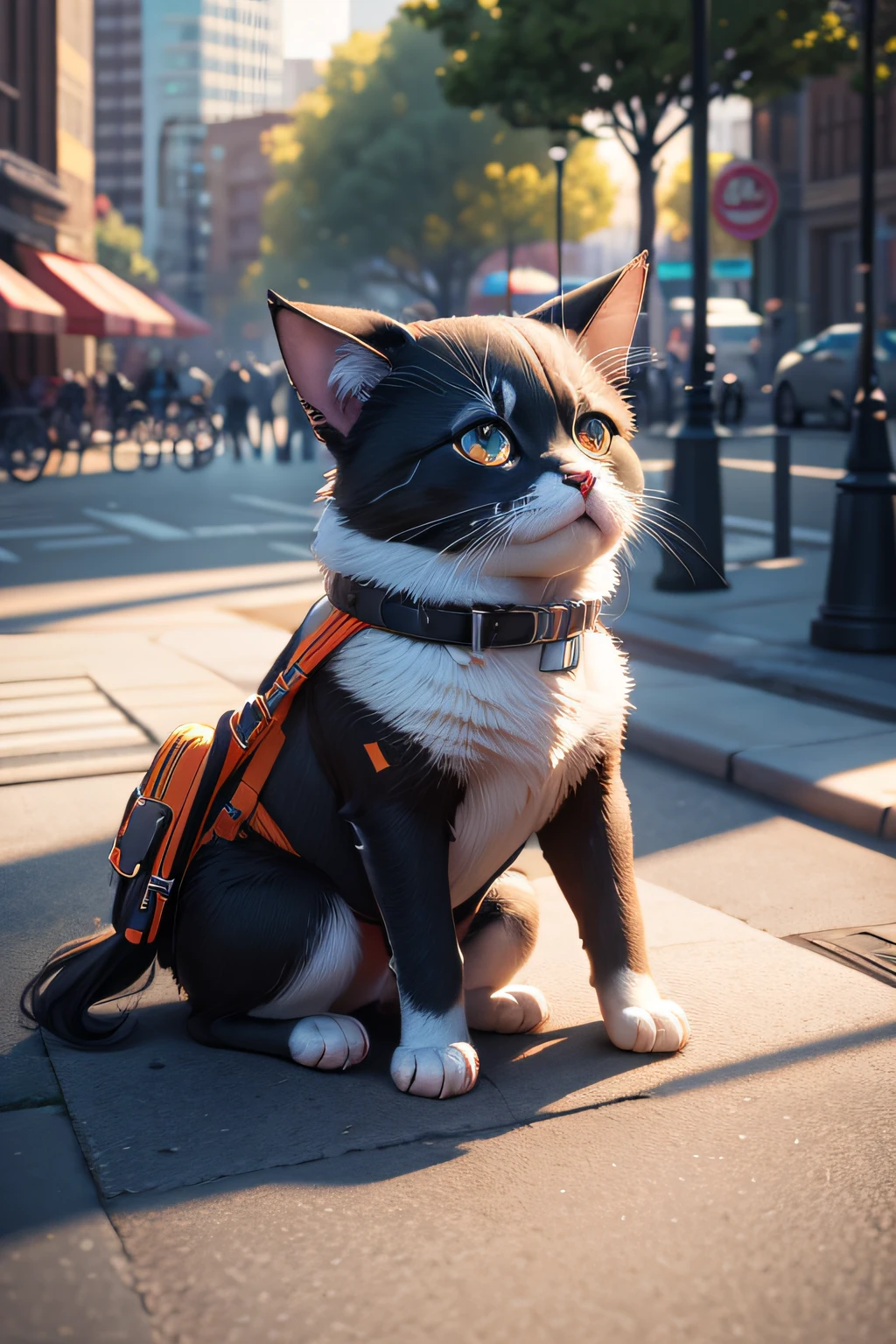 Cute, Park, Street, dian, 3D Artwork, A WORLD, blender, OC Renderer, Dribbling High Detail 8K, Studio Lighting - V 6