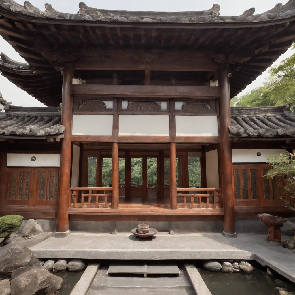 **Architectural style:**
- The Japanese-style complex is designed in a traditional harmony,Use wood and roof tiles,Immerse yourself in the natural environment。
- The complex includes temples、temple、Ancient house、Castle and market,Each with its own characteristics。
- The roof of the building is pointed eaves,There are curved and detailed decorations,Reflects the traditional architectural aesthetics of Japan。
**Building layout:**
- Complex of buildings along the mountains、Lake or courtyard layout,Complements the natural scenery。
- The courtyard includes bonsai、Dry landscapes、Garden or pond,Adds to the tranquil beauty of the building。
- The main building is located in the center of the complex,Other buildings revolve around forming a harmonious whole。
**Details and decoration:**
- The building has beautifully carved wooden doors and windows、Balustrades and columns,and traditional galleries and courtyards。
- Red for construction、golden colored、Traditional colors such as black and green are beautifully decorated,The rich colors of Japanese culture are highlighted。
- Ornate eaves on the roof,Dotted with tiles、Decoration of dragons and phoenixes,It shows the dignity and grandeur of the building。
**Atmosphere and character:**
- The picture conveys tranquility、An atmosphere of solemnity and traditional culture,Reflects the spirituality and beauty of Japanese architecture。
- The complex is located in a beautiful natural setting,There are mountains and forests、Cherry blossom forest and bamboo forest,It adds to the harmonious beauty of the picture。
- Graphics showing traditional Japanese culture、Religious ceremonies or festivals,Let the audience feel the integration of architecture and culture。