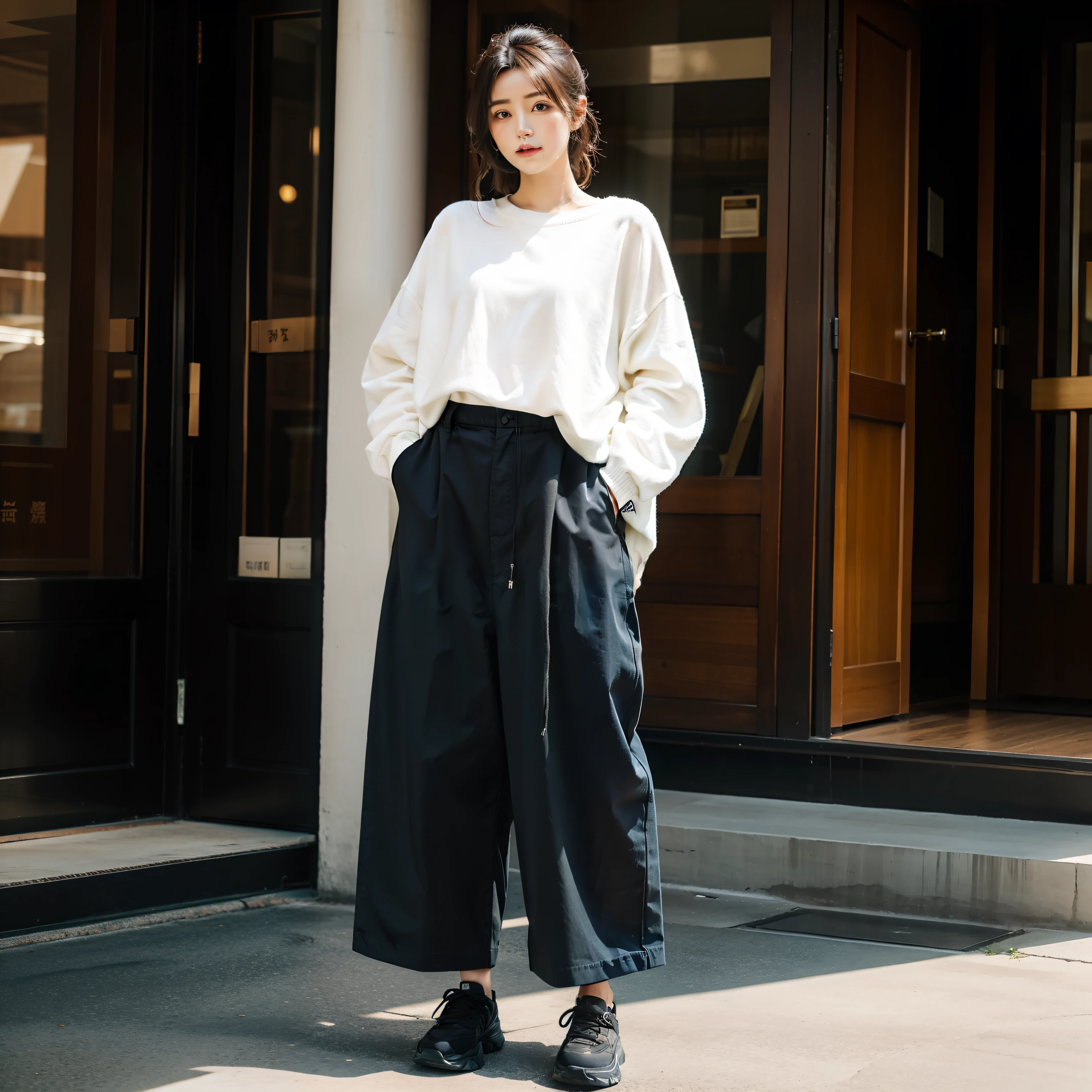 Oversized trousers、