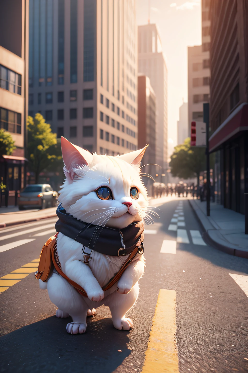 Cute, Park, Street, dian, 3D Artwork, A WORLD, blender, OC Renderer, Dribbling High Detail 8K, Studio Lighting - V 6