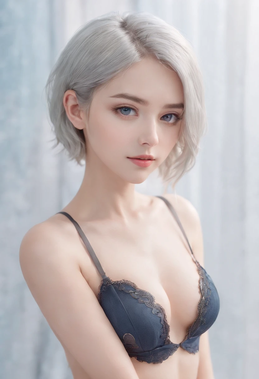 beautiful tits, (small nipples:1.3), topless, Heart-shaped face woman, absurdres, ultra hires, ultra detailed, masterpiece, photorealistic, 8k, two beautiful girls, kawaii, flerting with each other, taeri , kissing, hugging with each other, nostalgic backgrounds, intricate patterns, soul kiss, tongue, drool pulls strings, press one's tits together, lesbian, short hair, silver hair and blue eyes , blonde hair and brown eyes , bustier , full body, nsfw , slender body, portrait, wide shot, bokeh, natural lighting, looking at the camera, ccurate, anatomically correct, textured skin, side lighting, using reflectors, f/1.8, 40mm, Fujifilm XT3, regina display, super detail, high details, high quality, best quality, ultra hires,1080P, HD, 4K, 8K, full (body:1.3)