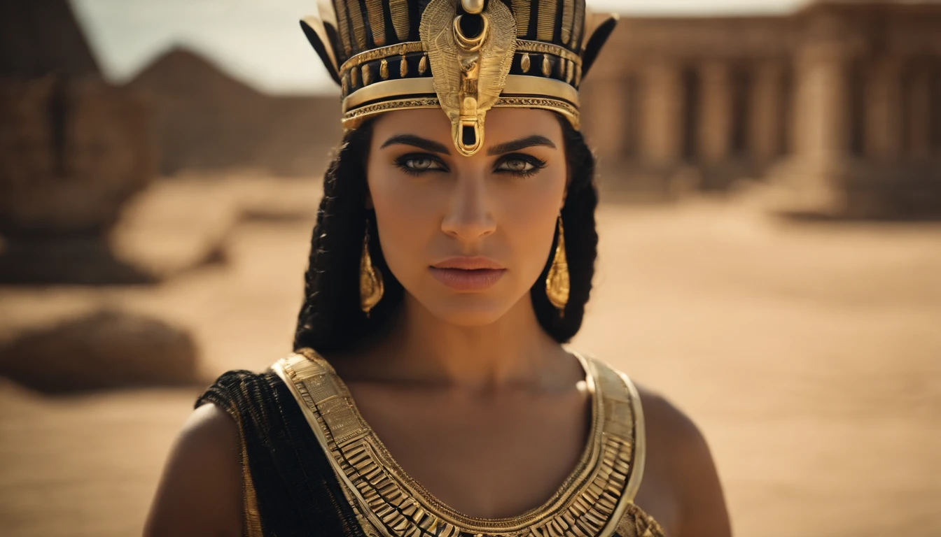 <lora:phr8:0.6>phr8,(realistic, photo-realistic:1.37),(8k, RAW photo, best quality, masterpiece:1.2),photorealistic,best quality,extremely detailed face,extremely detailed eyes and face,queen(Cleopatra),oriental ethnic,sitting seductive on her throne,(spread legs:0.6),hieroglyphs on the walls,ancient egyptean paintings,full body,from side,<lora:SD Add more details:0.75>Volumetric Lighting,Cinematic Lighting,moody lighting,light from candles and (torchs)