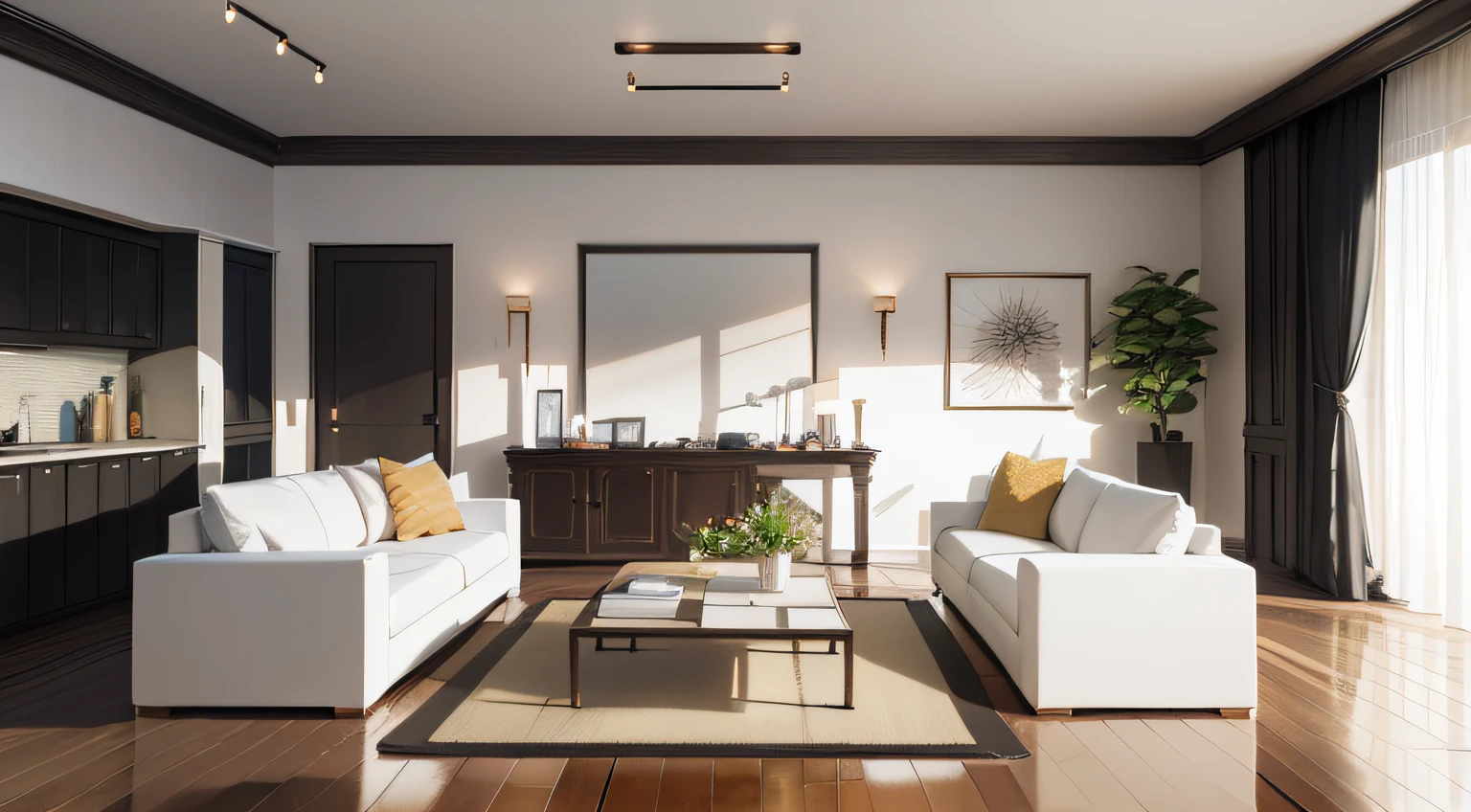 There is a cream sofa in the living room,With washing machine ,Eye height 1.65,Look at the horizon,Camera angle 40°,Neutral tones,wooden floor, Dark blue bed, Behind walls and other white walls,,Living room design, white furniture, in style of 3d render, couches melting, Artistic interpretation, indoor background, sofe, Solid Backgroud, furniture concept photo!!, soft render, bright render, lounge background, clean render, alternate angle, Furniture collapse realistic, Sophisticated, Maximalism, Contemporary, Virtual living room, vintage design, Vibrant colors, high resolution,Don't light,The sofa faces the picture,Overall angle 90°