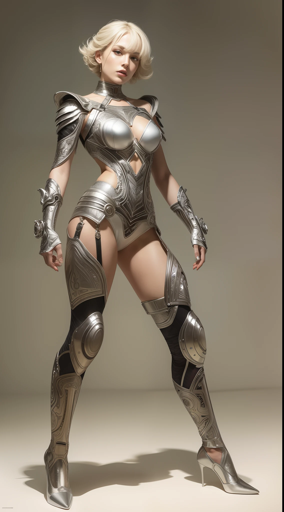 Organic cyborgs, white plastic, diffuselighting, fanciful, iintricate, ellegance, highly detailed, realisticlying, realisticlying, digitial painting, art stations, illustratio, concept-art, smoothness, Sharp focus, The art of John Collier and Albert Obright and Krenz Kusart and Artem Demura,Full body photo