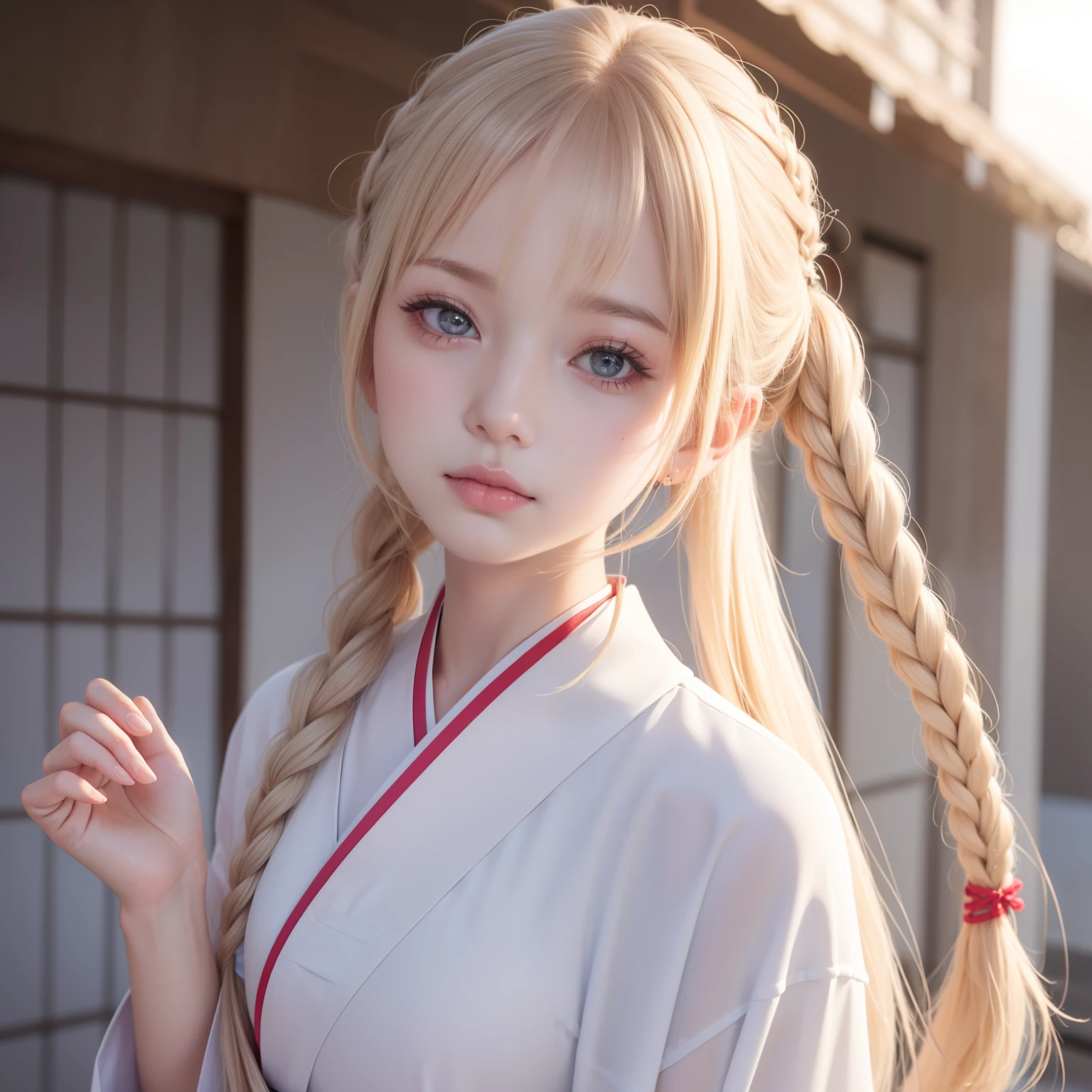 super high image, super detail, super high resolution, female, white glossy side braid hair, beautiful, cute, pretty, Japanese, Chinese, Korean, great proportion, professional lighting