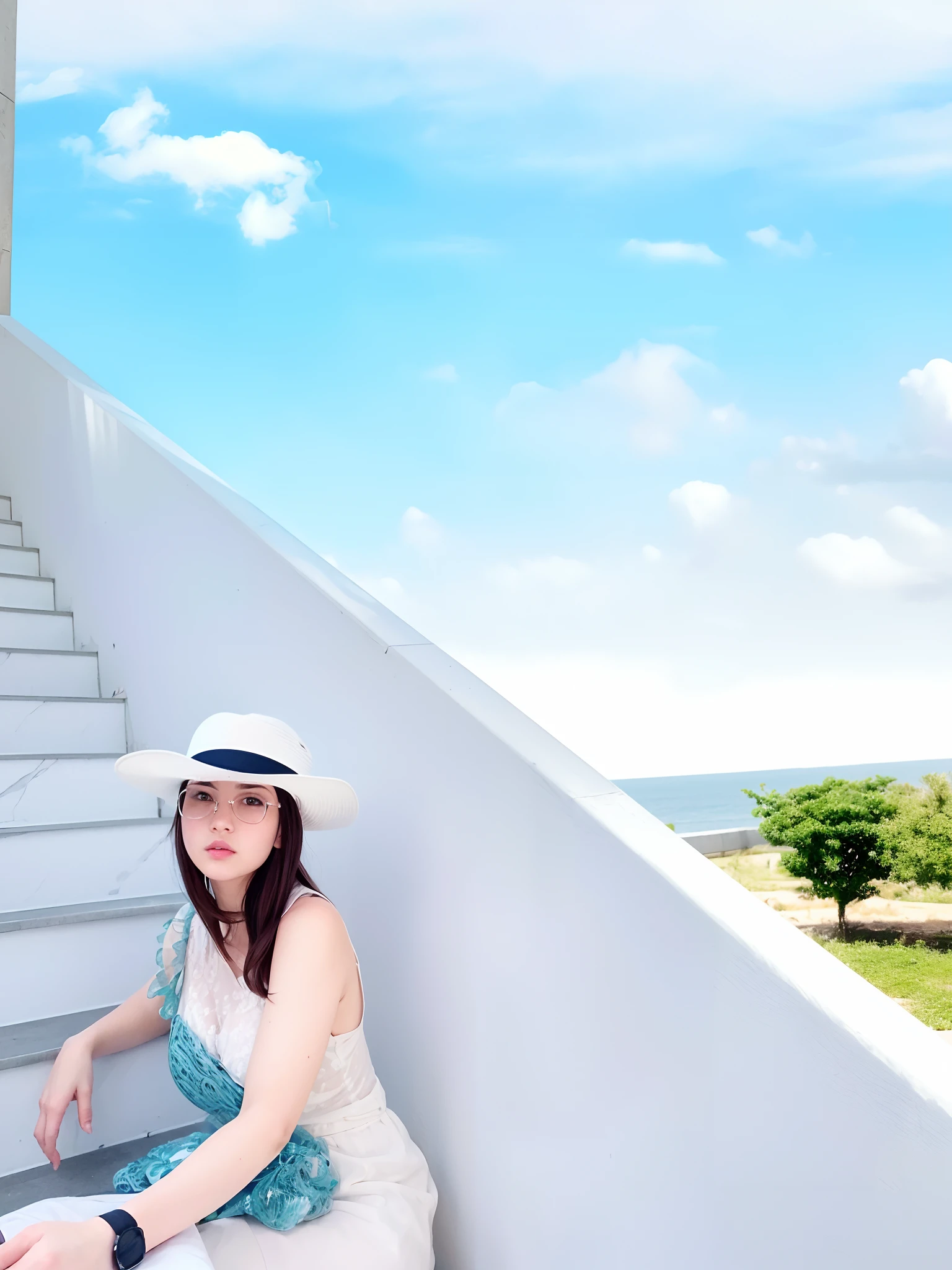 mix4, (8k, RAW photo, top quality, masterpiece: 1.2), (realistic, photorealistic: 1.37), 1 girl, cute, cityscape, night, rain, wet, professional lighting, photon mapping, radiosity, physically based rendering, gradient brunette hair, short curly, handsome, girly, white ball set, excellent image quality, high resolution, 1080p , (clear face), (detailed face description), (detailed hand description), (masterpiece), (exquisite CG), extreme light and shadow, messy hair, masterpiece, rich detail, (exquisite facial features), (best image quality), (masterpiece), (eye of detail), looking forward to your eyes, delicate collarbone