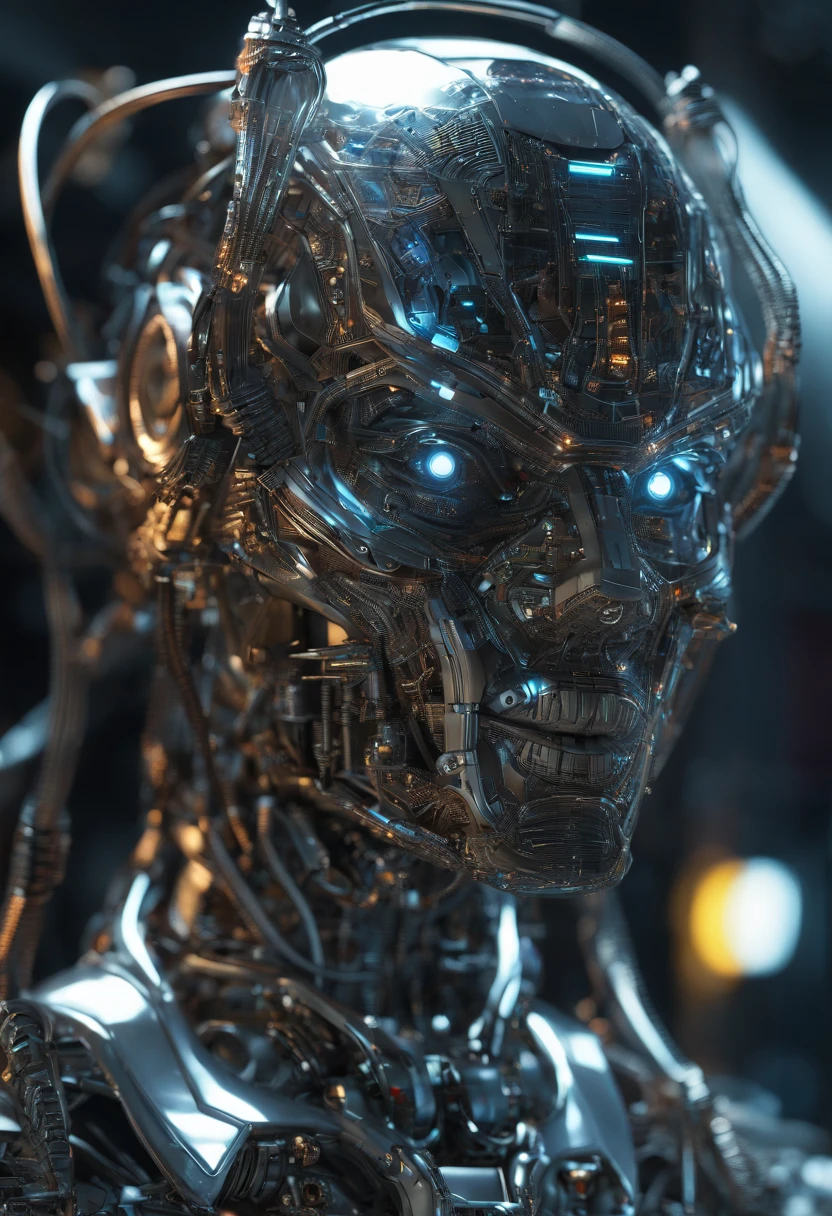 Van Terchall, Translucent ethereal alien with delicate features on a sci-fi setting, Shine from the inside out, Sparks and lights, do lado de fora, Lua, Close-up, Realistic, highly detailed, 复杂