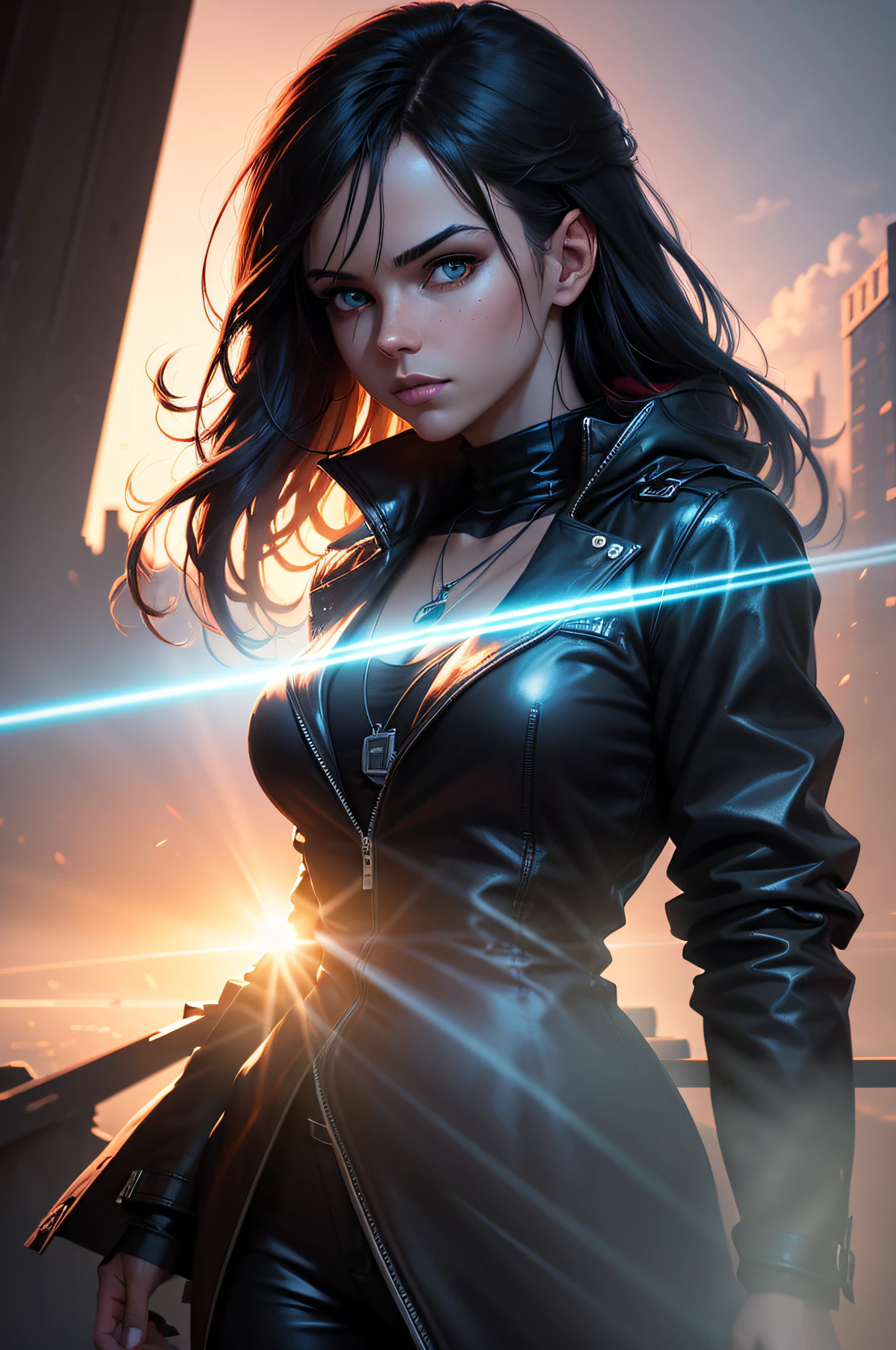 in the style of in the style of volumetric fog, god rays, high contrast, vibrant colors, vivid colors, high saturation, by Greg Rutkowski and Jesper Ejsing and Raymond Swanland and alena aenami, featured on artstation, wide angle, portrait orientation, in a style of GOTHIC