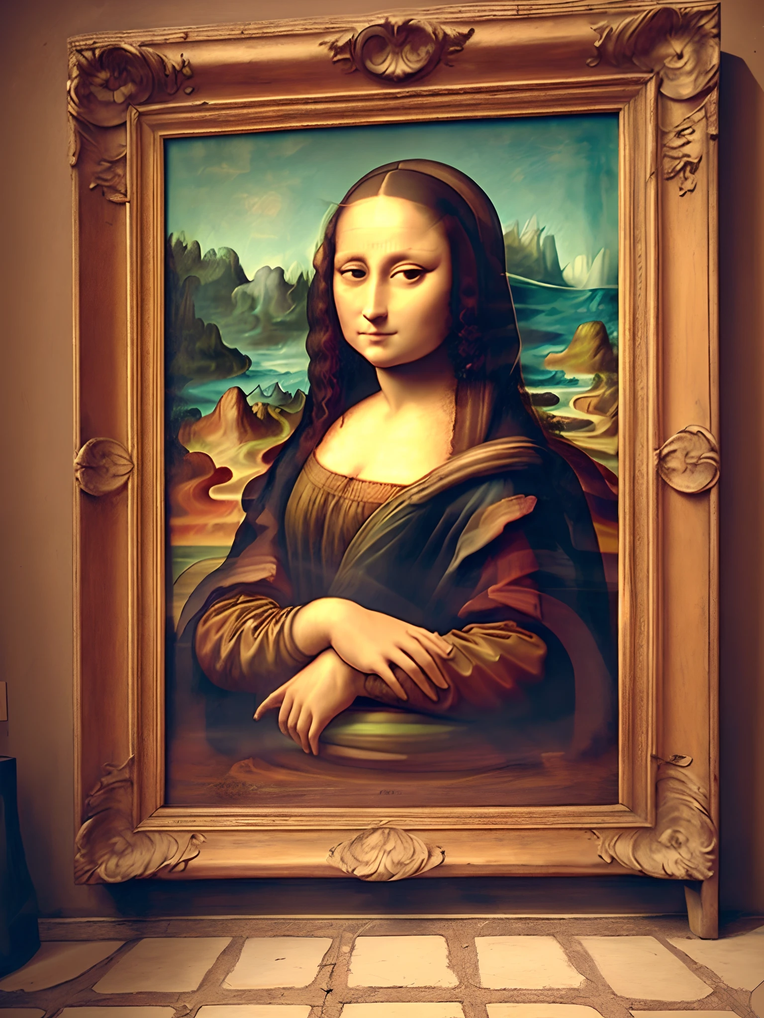 Mona Lisa wears shorts --auto --s2
