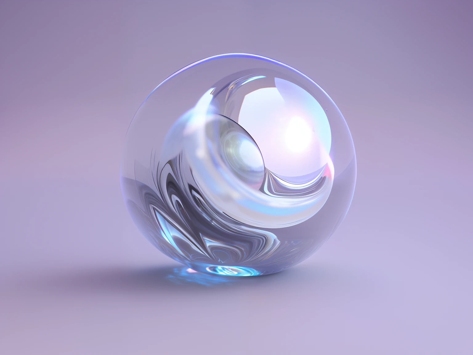 Close-up of a glass ball,There is a liquid vortex inside, daniel maidman octane rendering, rendered in octane 3d, 3d rendered in octane, 3 d rendered in octane, translucent sphere, rendered on octane, rendered in cinema 4 d octane, artem demura beeple, 3 d fluid simulation render, Imagens DMT. rendering by octane, glass orbs