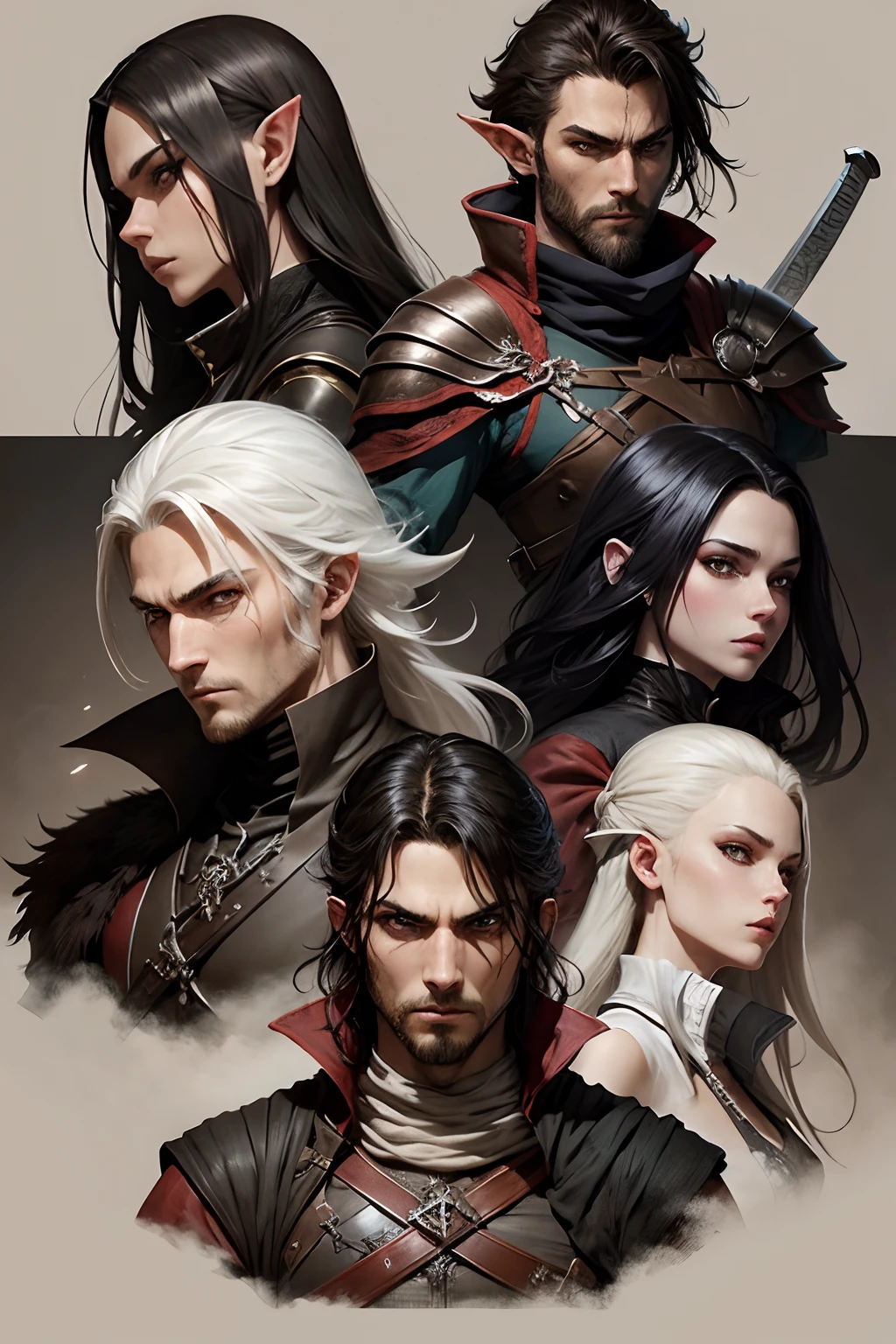 Castlevania lord of the shadows character design sheet super detailed hyper réaliste