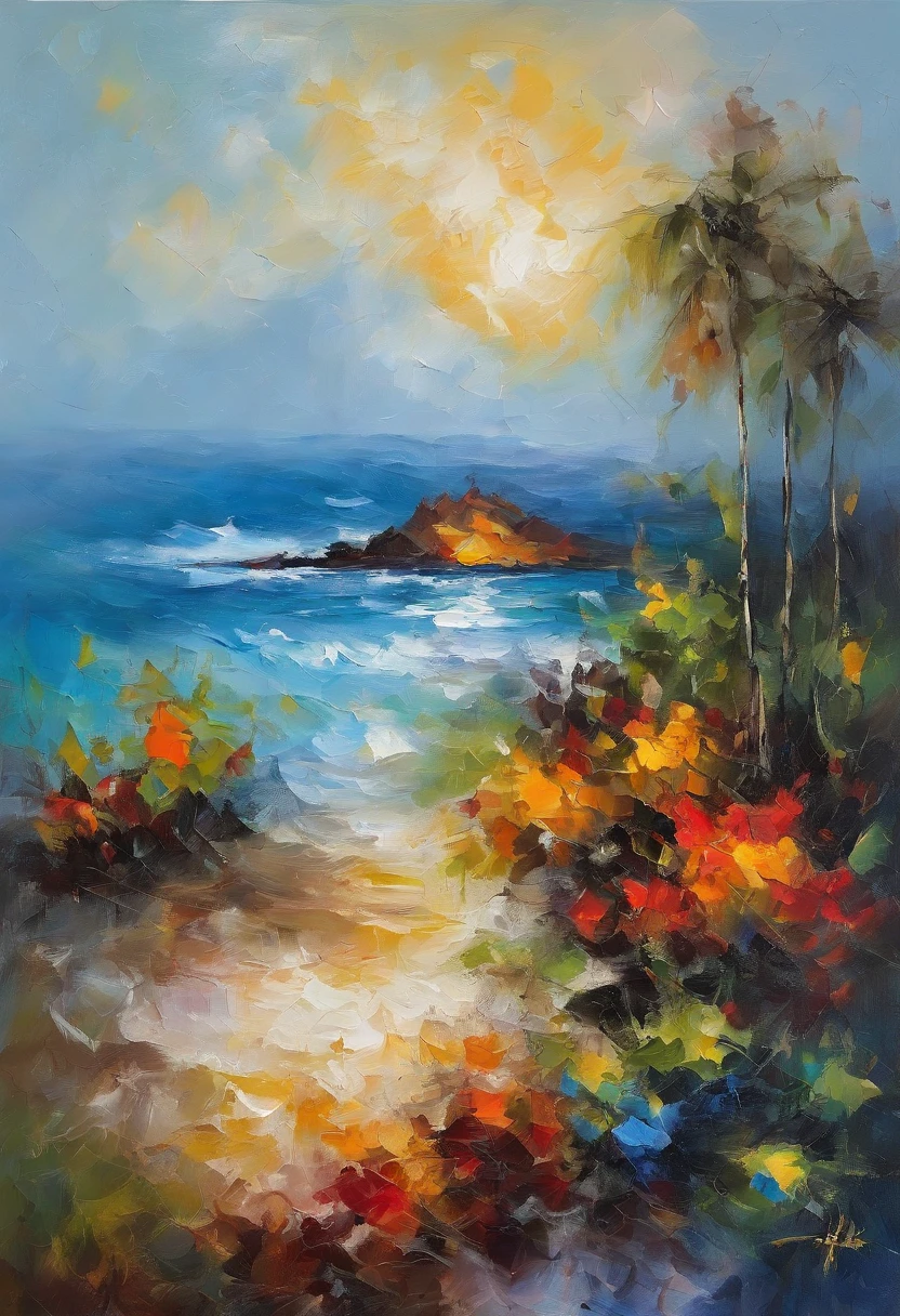 An isolated island in the sea、uninhabited island、White sandy beach、blue sea、ocean view、An island created by the eruption of an undersea volcano、