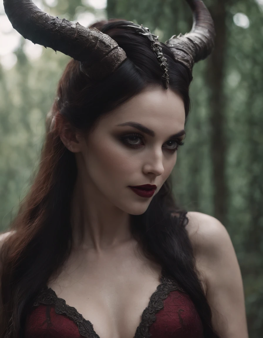 The dark beauty of the succubus,up close 。