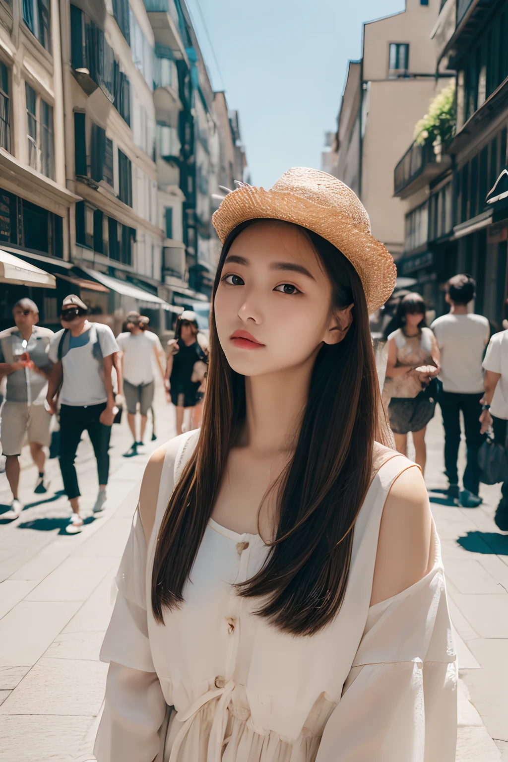 (top-quality、8K、32K、masterpiece)femele、street snap、夏天