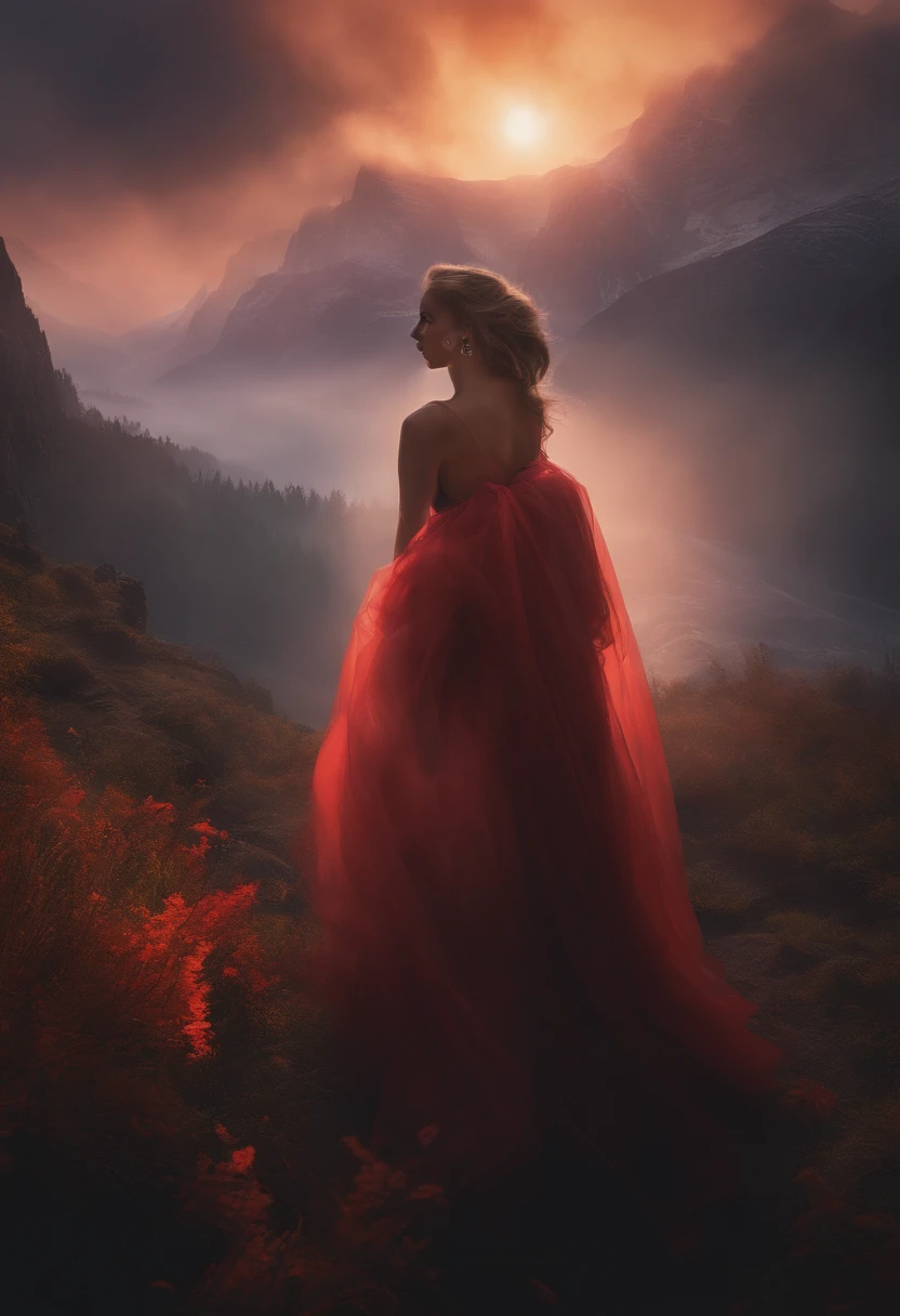 in the style of in the style of volumetric fog, god rays, high contrast, vibrant colors, vivid colors, high saturation, by Greg Rutkowski and Jesper Ejsing and Raymond Swanland and alena aenami, featured on artstation, wide angle, portrait orientation, in a style of GOTHIC