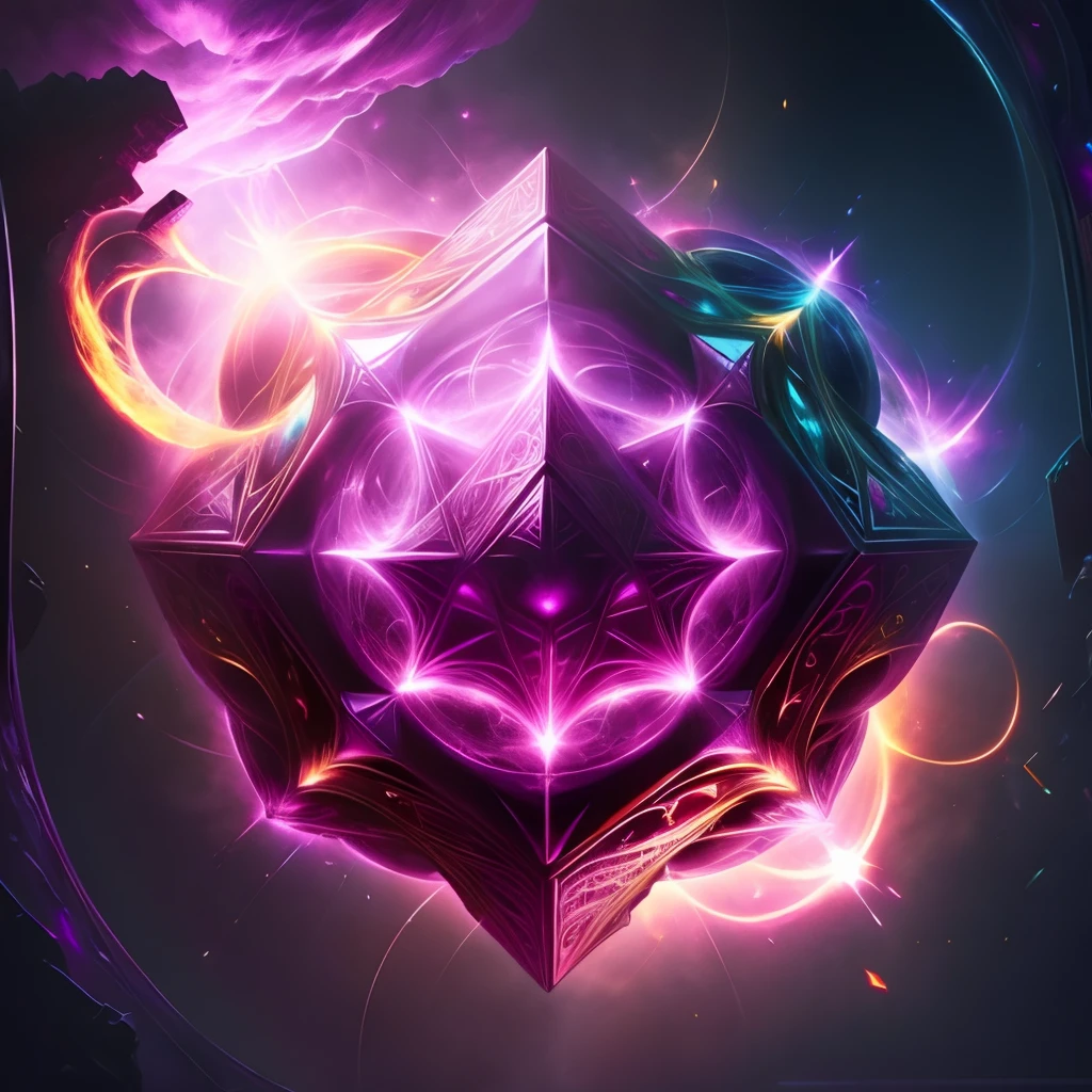 metatron sacred geometry, magenta golden fire, magenta flame, metatron cube, intergalactic background