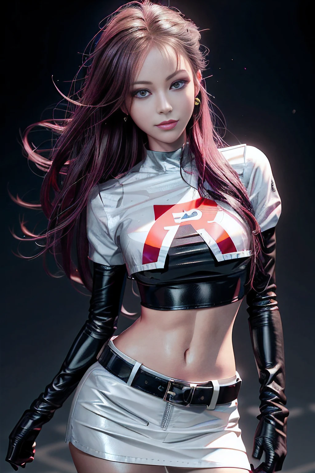 Allard woman in a white shirt and black leather pants, IG model | Art germ, Range Murata and Artgerm, realistic cosplay, Ross Tran 8 K, Realistic anime 3 D style, alena aenami and artgerm, in the style artgerm, photorealistic anime girl rendering, 3 d anime realistic, hyper realistic anime