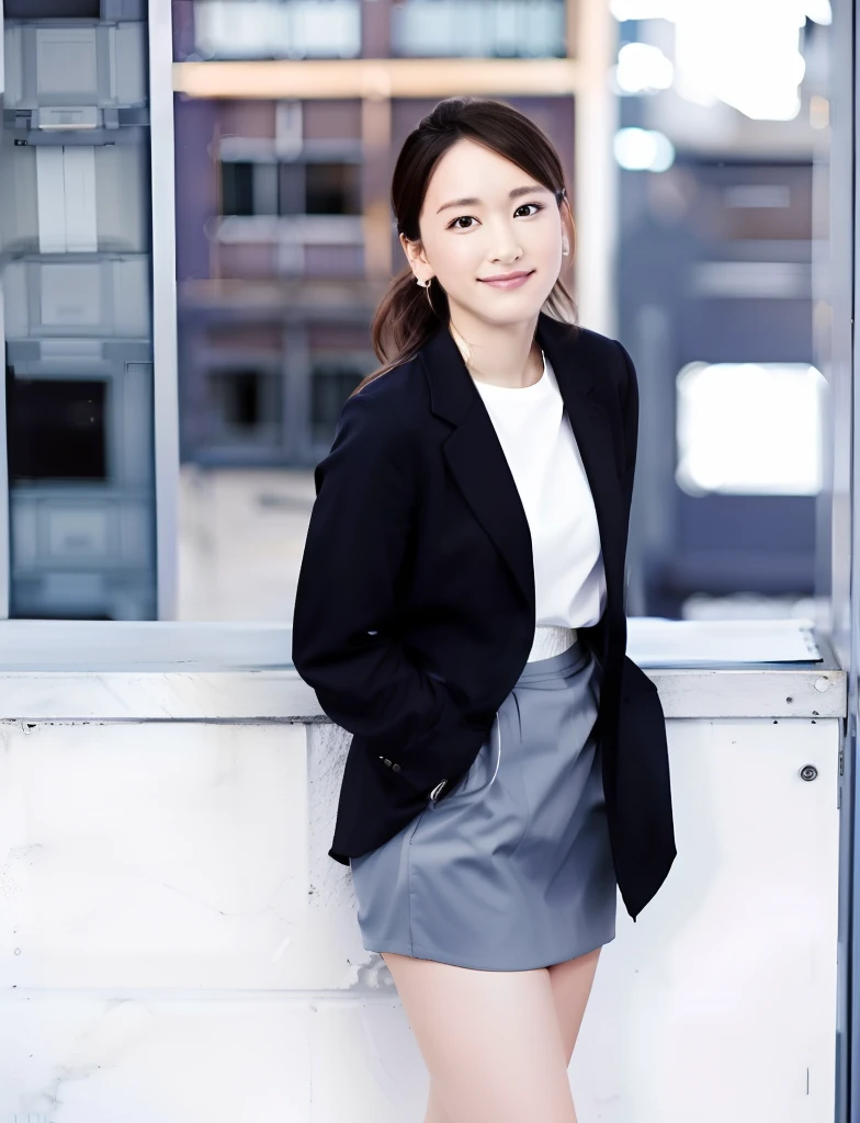 Close up portrait of woman in white blouse, Wearing a business suit, Wearing a business suit, business clothes, Girl in suit, flaxen ponytail、wearing fashion suit, Wearing a strict business suit, wearing jacket and skirt, Girl in a suit, korean female fashion model, Office Clothes, in a business suit, businesswoman, wearing black business suit