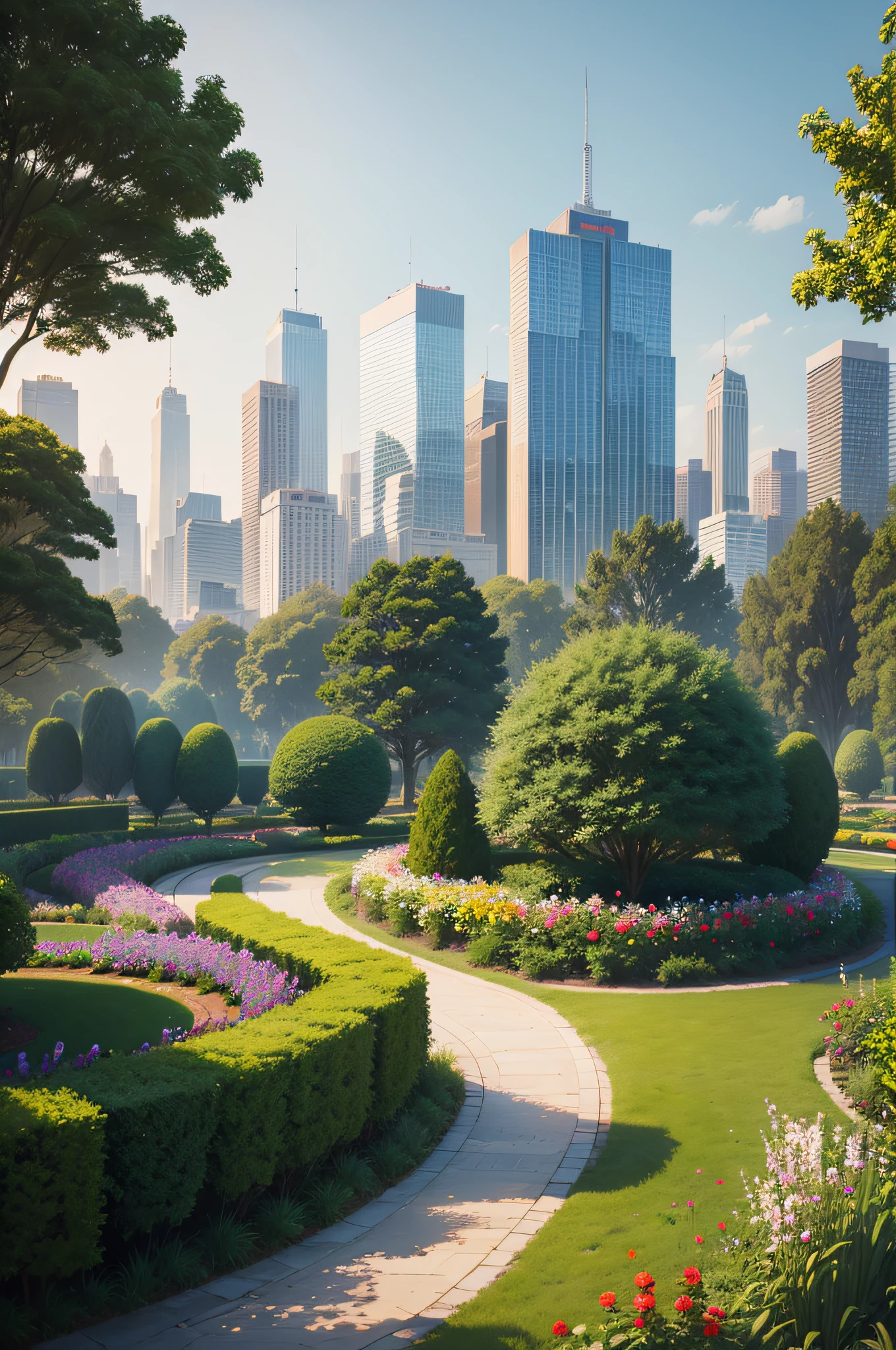 Gardens and Citylandscape with the help of AI