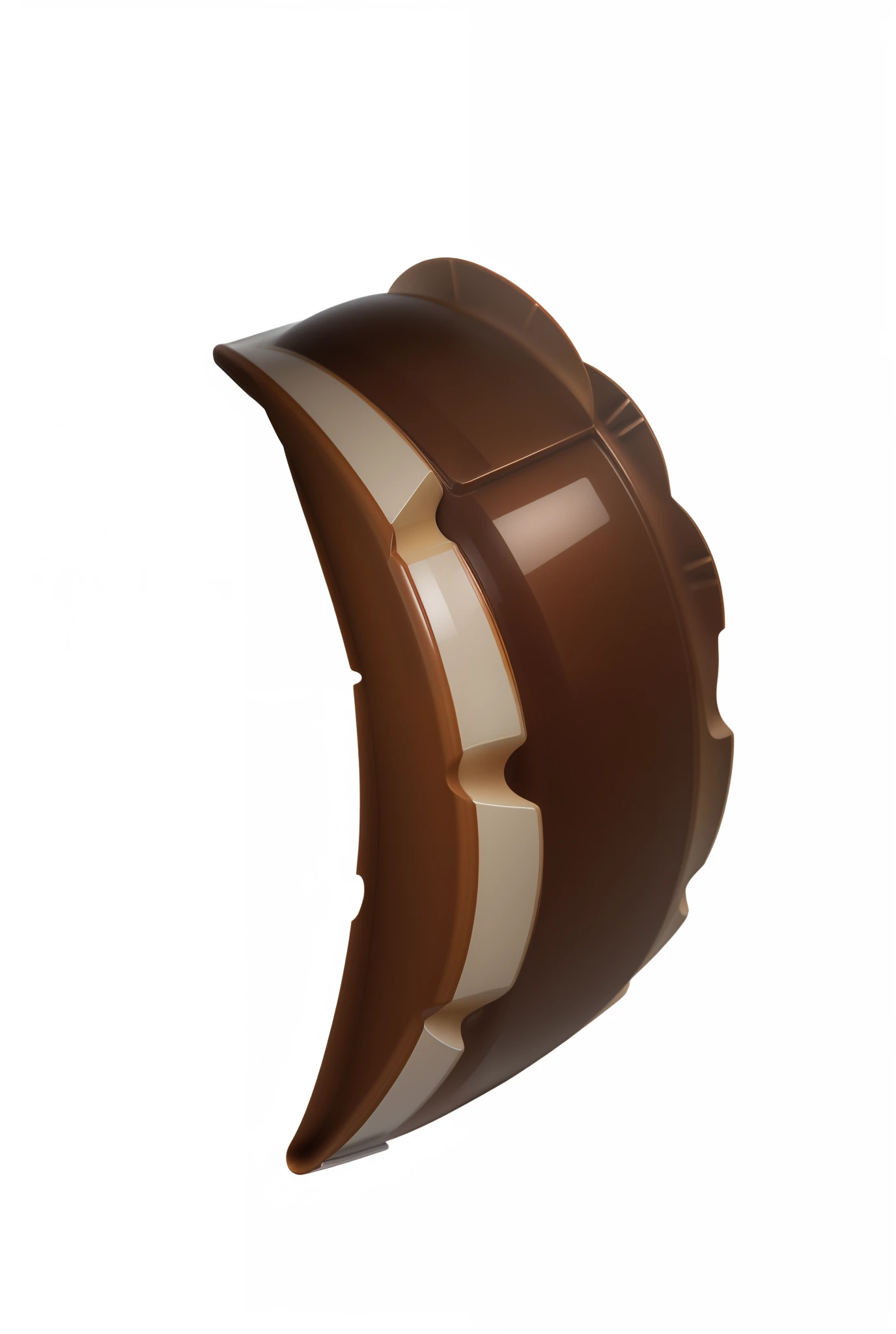 Brown shell，adolable，Rounded，white backgrounid，