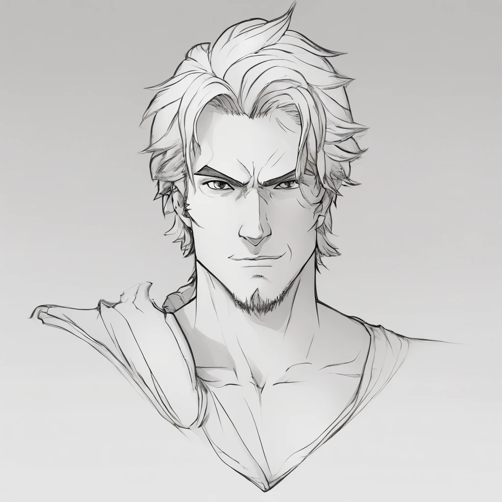 3d character bust of a swordsman, character concept, hand drawn cartoon illustration, Solid and vivid background, Fine, detailed scale, Soft lighting, game character, upper body, Created by Lois Van Barl and Reusch and Ross Tran and Ross Drås and Sam Yang and Sam Ess Arts and Altgerm, Best Quality, masutepiece