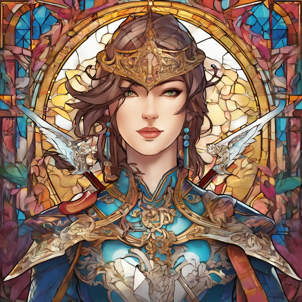 3d character bust of a swordsman, character concept, hand drawn cartoon illustration, Solid and vivid background, Fine, detailed scale, Soft lighting, game character, upper body, Created by Lois Van Barl and Reusch and Ross Tran and Ross Drås and Sam Yang and Sam Ess Arts and Altgerm, Best Quality, masutepiece