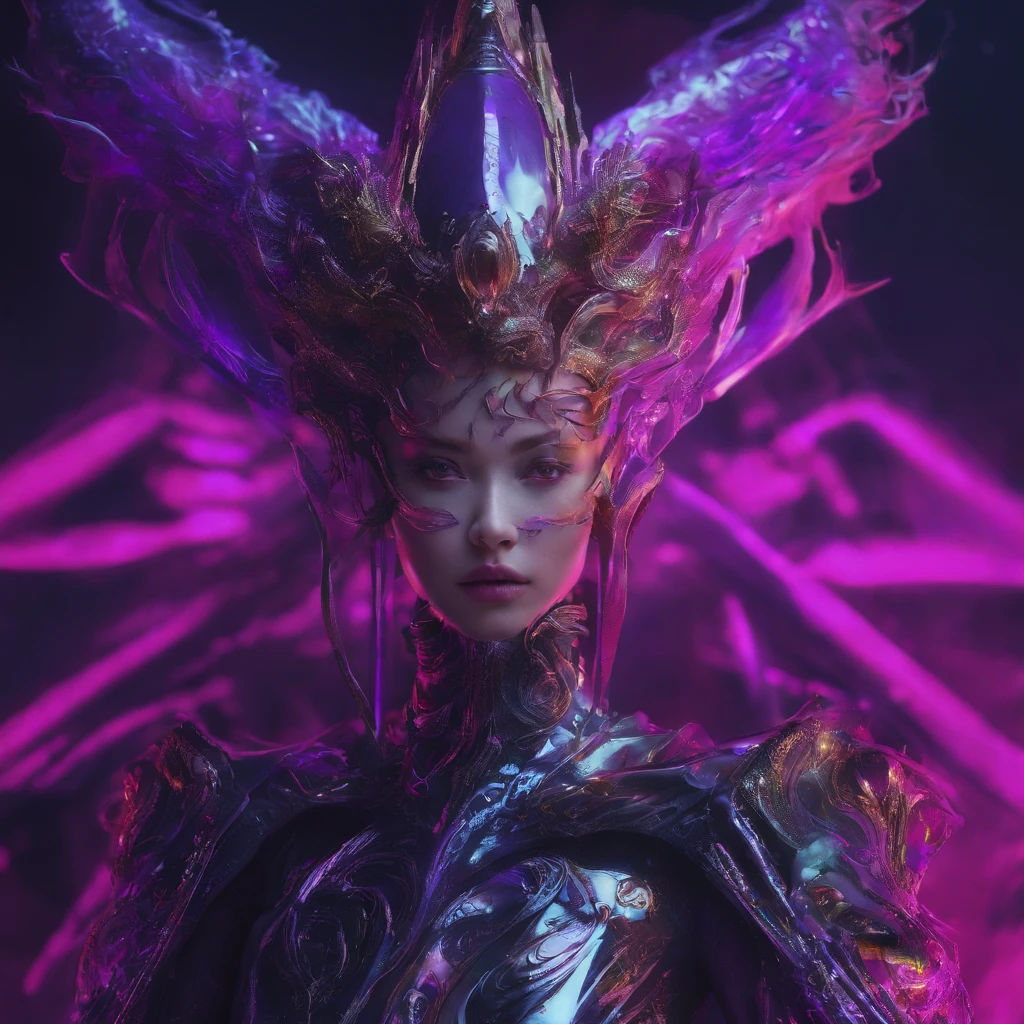 Lunar soil 32K(tmasterpiece,k hd,hyper HD,32K)Short flowing bright purple hair,Snow in winter,zydink, a color, Ancient Ascension (Female devil), (Blood-colored scarf), Combat posture, looking at the ground, short detailed hair, Floating bright purple, Flame pattern gold tiara, Chinese long-sleeved gold silk garment, (Abstract snowflakes flying:1.2), white backgrounid,Lotus protector(realisticlying:1.4),Bright purple hair,Smoke on the road,The background is pure, A high resolution, the detail, RAW photogr, Sharp Re, Nikon D850 Film Stock Photo by Jefferies Lee 4 Kodak Portra 400 Camera F1.6 shots, Rich colors, ultra-realistic vivid textures, Dramatic lighting, Unreal Engine Art Station Trend, cinestir 800,Short flowing bright purple hair