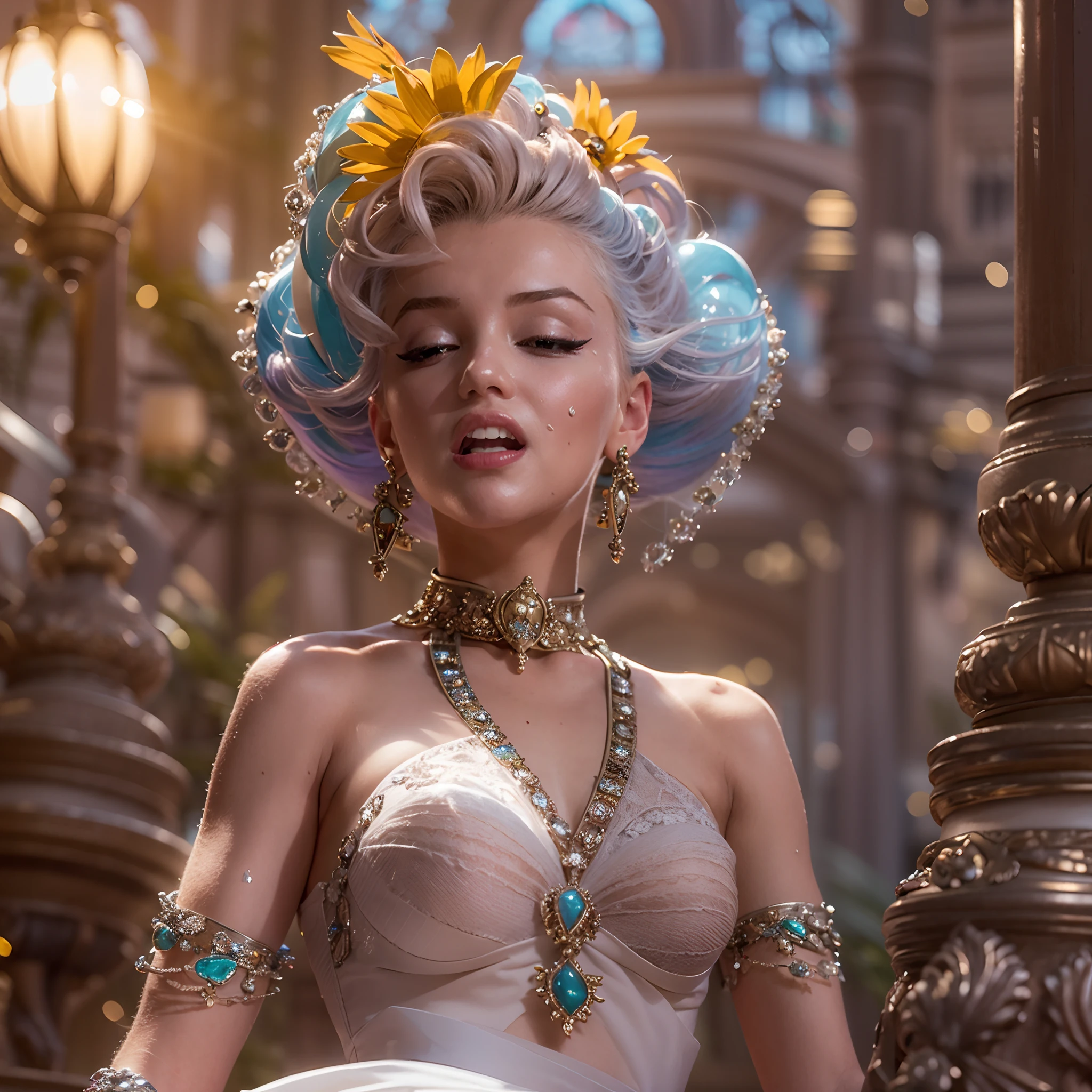masterpiece Goddess Marilyn_Monroe Diva waitress matrix meticulously intricate ultra highres Pro-photo-realistic reflection optimal ultra_sharpness focus perfection accurate volumetric Lightning contrast front_sunlight backlight global illumination cgi vfx sfx reflex ultra high-definition ultra high-detail Octane_rendered extreme improved graduated UHD XT3 64K 32K 16K 8K DSLR HDR UnrealEngine5 romm rgb pbr 3dcg fxaa blu-ray colors-coded anti-aliasing fkaa txaa rtx ssao opengl-shaders glsl-shaders post-processing post-production cell-shading tone-mapping vivid red hairstyle Agate ornament diamond sunflower sports cap cow-boy hat athletic epic clean eyeliner cheekbone felt suave expressive effects embarrassed wet flirt sweat lazuli-droplet-of-water-drop-between-eyes Divine (bright eyes, bright eyes) beautiful eyes saturate black pupils brown irises turquoises sapphires pearls open mouth smile teeth (tongue droplet water) clavicles white jacket shirt bridaldress safran silk papillotes sleeves orange satin obi scarlet breasts huge side-boob spread sagging corsage yellow seams navel skirts wide fringes swinging spinel reveal diamond heart chastity-belt solid padlock indigo pubic pubic-hair silks snap_lock garters legs boots solid iron nickel cobalt luminescence depthfield Crystalline butterfly CGSCOSITY "Heavy Metal" sceptre invokes magic monarch fleuraison monster milkweed monstrous viceroy fire-breathing creature sundrop fountain water drop of water Drink "Beer-Buck" beer broues slide mirror onyx summon Queen Bee wings transparent ruby occult headgear flash Disco-Ball Earth hearth blooms Tourmaline lantern-paper dramatic crystal background water-dancing Pool marbles paddling opal "Water Falls" equirectangular 360 population deep path glass strange Obscurside outdoor darkness full moon glow Chaos dark night hole cathedral crux anks Tattoo Bruce_Weber sex Females naked Koos_Roos nsfw varies multi etc.