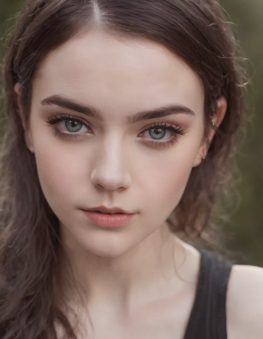 RAW photo, photograph of a Québécoise 22 years old woman, (detailed facial features), gorgeous face, grunge style, standing in her messy bedroom, pale skin, wearing eyeliner, grainy, (high detailed skin:1.2), pastel goth, scene hair, (emo girl), teased hair, wearing bracelets, wearing choker necklace, instagram, colorized, ((detailed face)), selfie