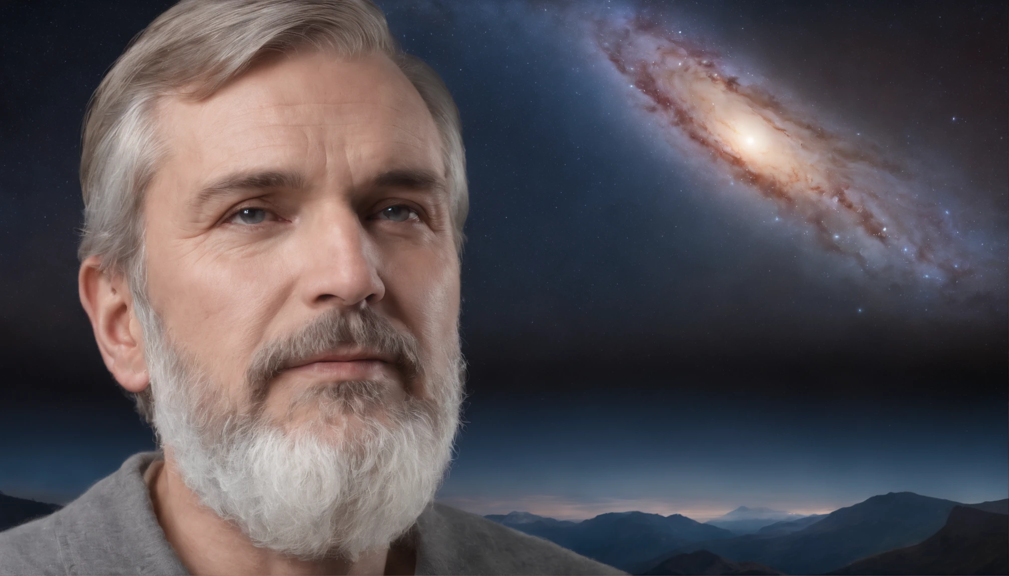 god of the universe, old, sexy man, exhales a lot of power coming out of him, his body is pure light, a lot of mana and light comes out of his body, his hair is white, the bowl cut, he only wears a thong, made of energy, without clothes, he is controlling and creating the planets of the solar system in his own voice, planets, sun and moon, he does not wear clothes, his genitalia has no sex, his entire body, planets, full body.