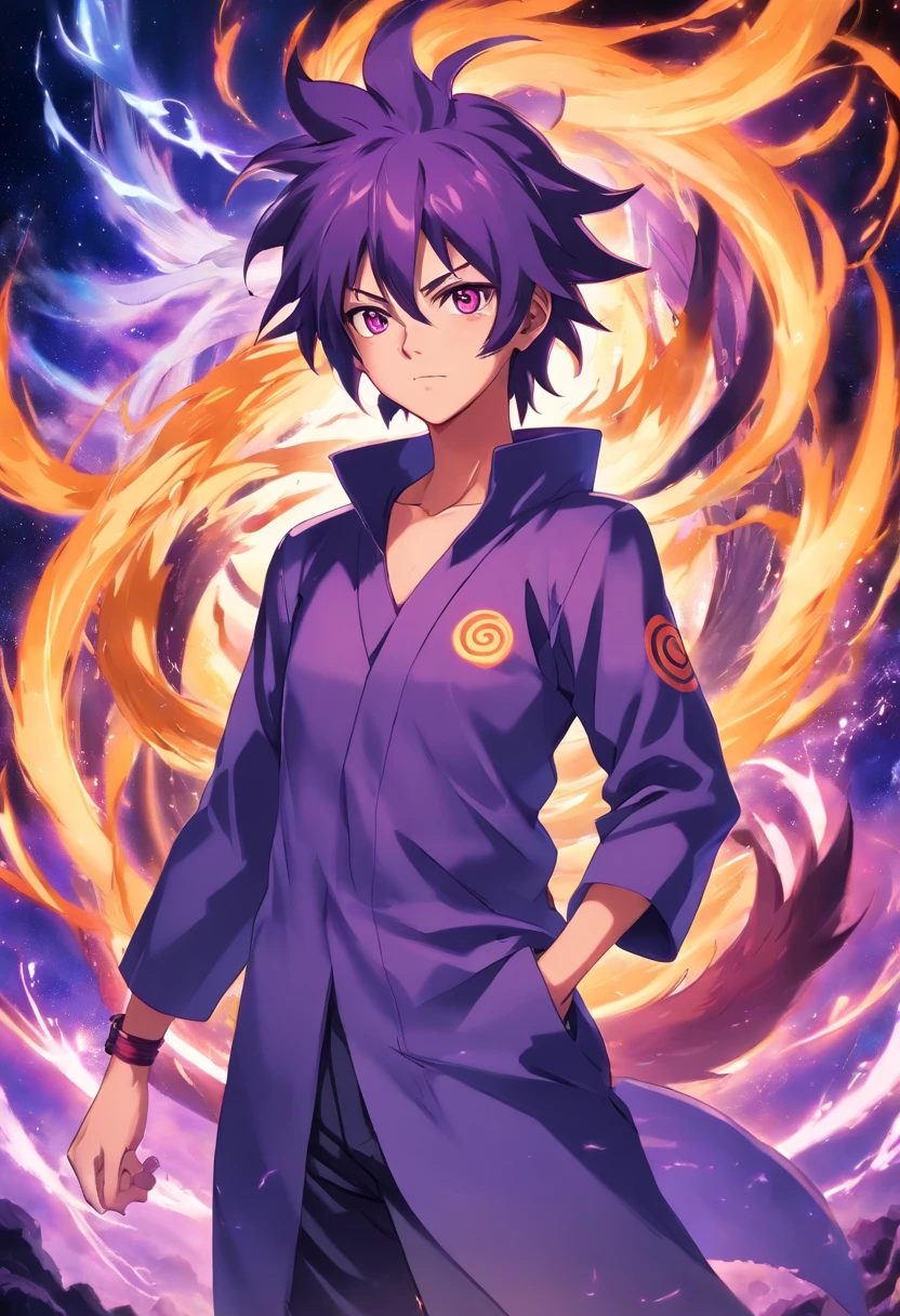 kurama dark purple version nightmare in naruto universe