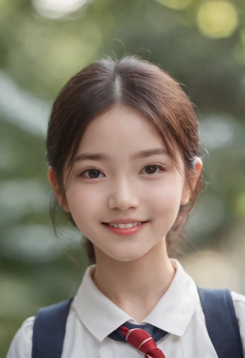 Japanese schoolgirl),((Beautiful girl)),cleavage,the expression imagining what feels good:1.2,(perfect body beauty:1.2),((perfect body)),(shy smile),beautiful teeth,