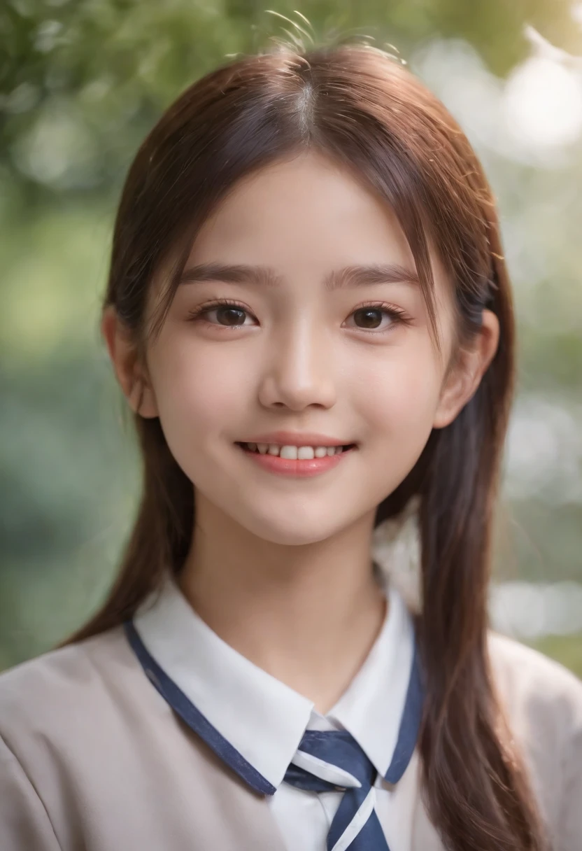 Japanese schoolgirl),((Beautiful girl)),cleavage,the expression imagining what feels good:1.2,(perfect body beauty:1.2),((perfect body)),(shy smile),beautiful teeth,