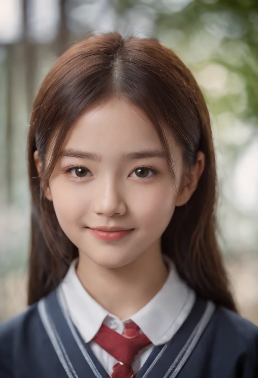 Asian girl in school