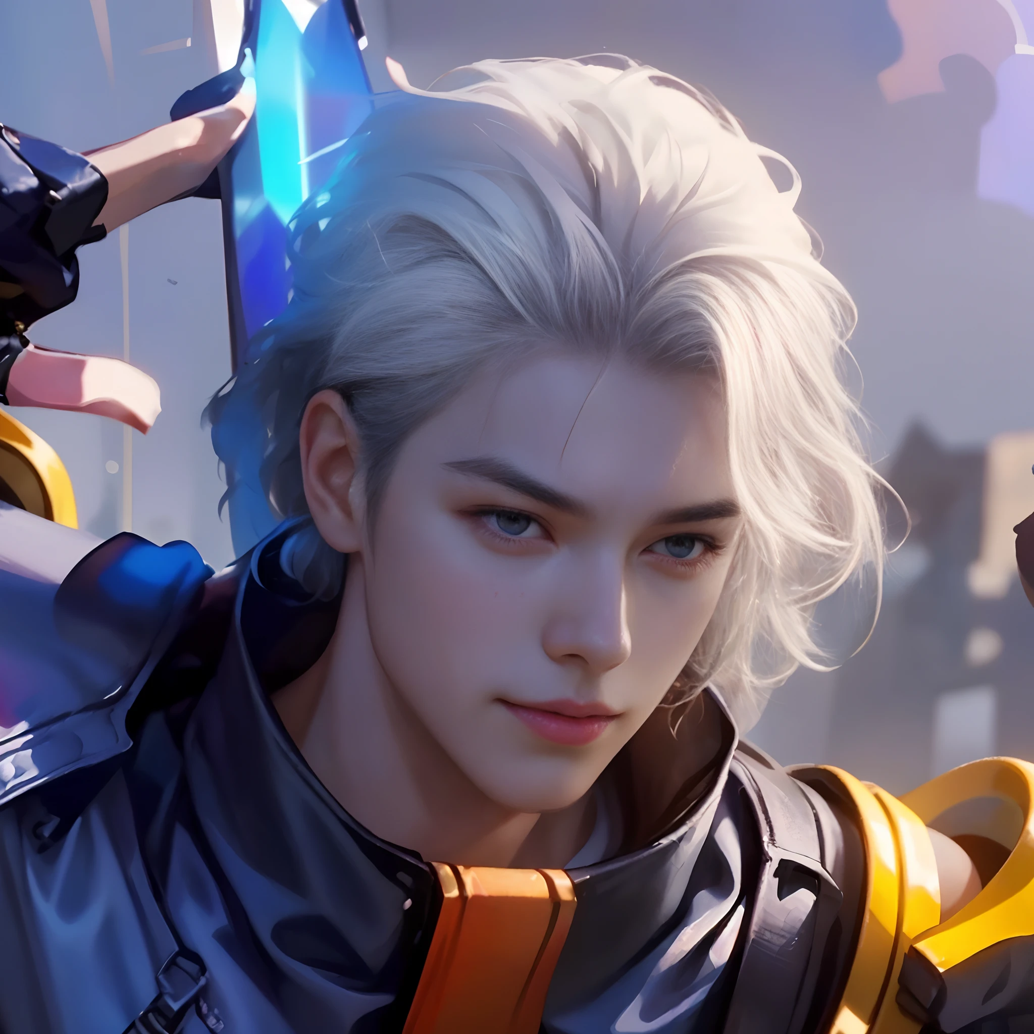 (((Image quality: 1.5, 8k photo, Sharp image: 1.5, Super detailed image, Super HD photo, 1 man, (male model) hot skin, masterpiece, good quality most, most handsome man in the world, by Tham Quan, perfect body, beautiful male model, (white hair), an attractive man 18-24 years old aesthetic, summer, white sand beach, (blue sea water), clear blue sky, trees, coconut trees, blue sky, white clouds, rugged and handsome young man in transparent black shirt, transparent black fabric, shirtless jacket shoulders, body chest exposed, thighs exposed, ((transparent black briefs exposed)), (male focus), (smooth body)), smile, super cute, dynamic pose, cool and seductive, dramatic lighting, full body shot, full body shot, young face, full body, hairless body, tall and thin, proportioned body, outstanding, white or white skin , Young face, toned body , Hd, Natural skin tones, soft light, Very detailed, Looking at audience, photography, Detailed skin, real people, realistic, photorealistic, Crazy details, Face details, Maximize Exaggeration, Exaggerated Surrealism, film, telephoto, light complex detail, High Detail, High Detail, Digital painting, artstation, concept art, smooth focus , sharp, illustrated, Unreal Engine 5, 8K, art by Ross Tran and Greg Rutkowski and Alphonse Mucha, UHD, 8k, Show just for men .8k Ultra HD, DSLR, low light, high quality, film grain, Fujifilm XT3, male fan, 2-person model, two people.