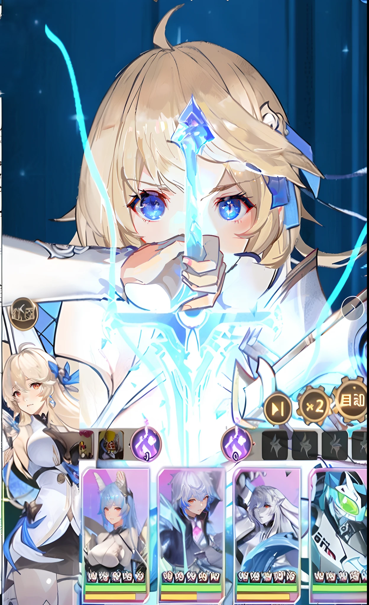 a close up of a person with a sword in a game, Ayaka Genshin impact, granblue fantasy, ayaka game genshin impact, lianna, crisp clear rpg portrait, fate grand order, arknight, Genshin Impact, Genshin impact's character, Primary character center focus, From the night of the ark, Genshin, video game genshin impact