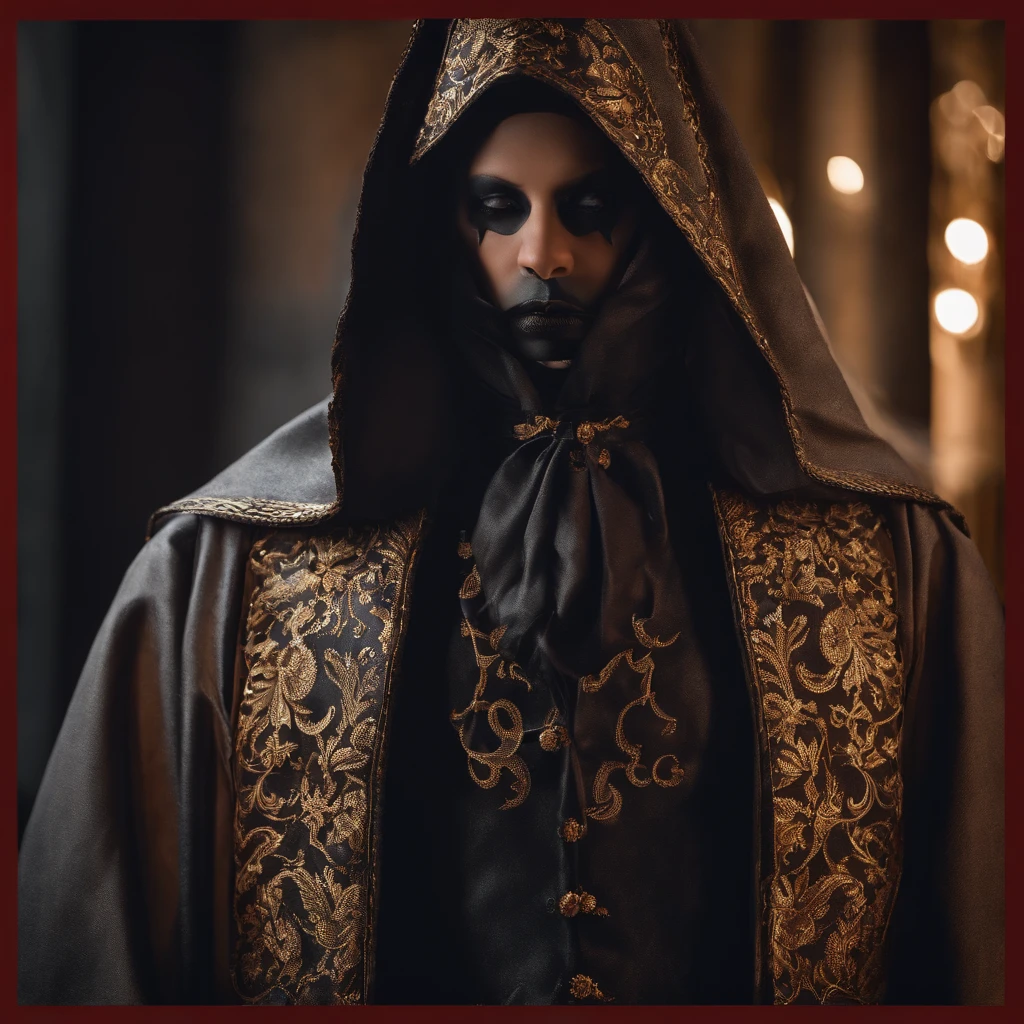 Sateen,the night,ember,Spooky masks,coat large,Fighting posture